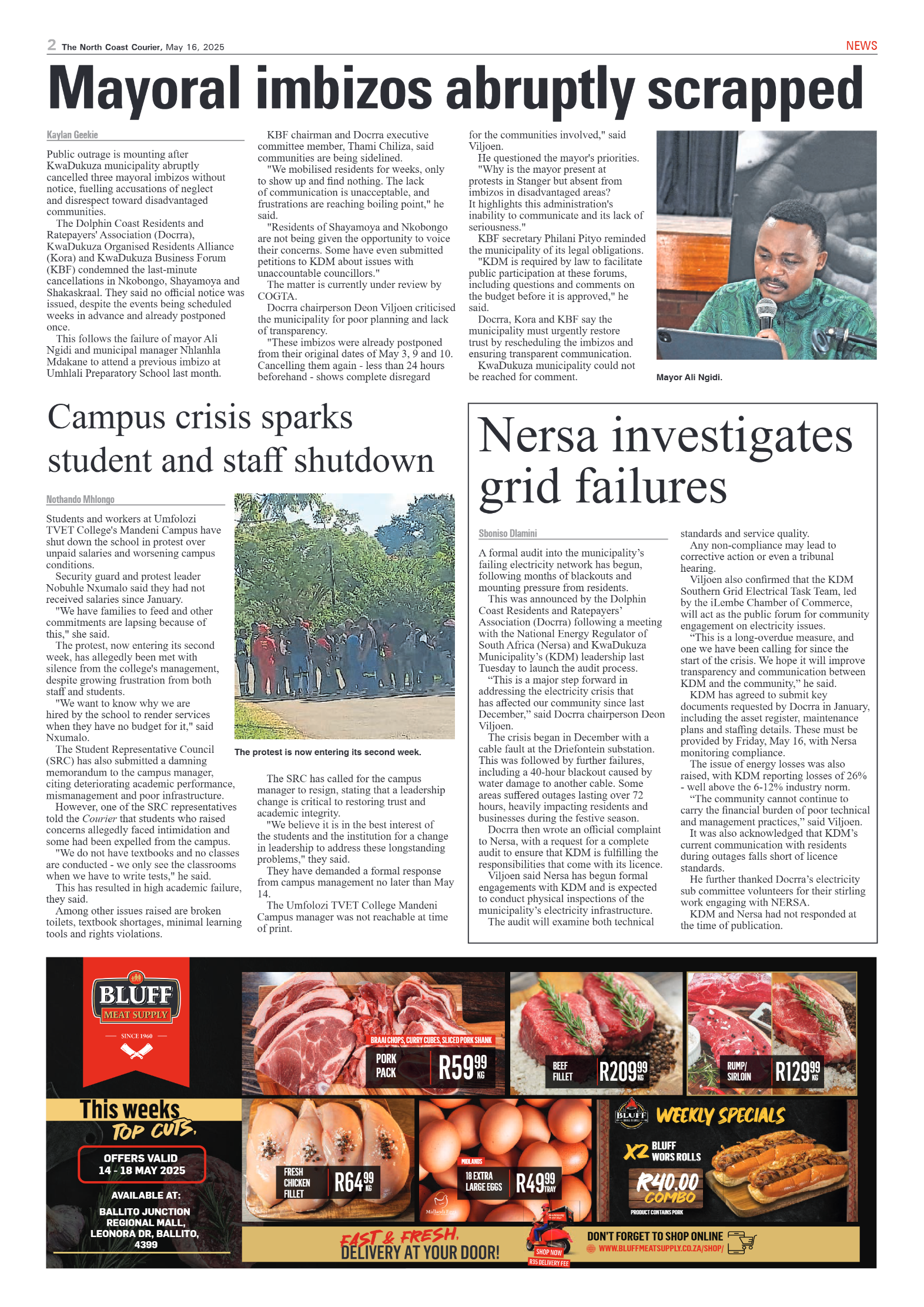 The North Coast Courier – 16 May 2025 page 2