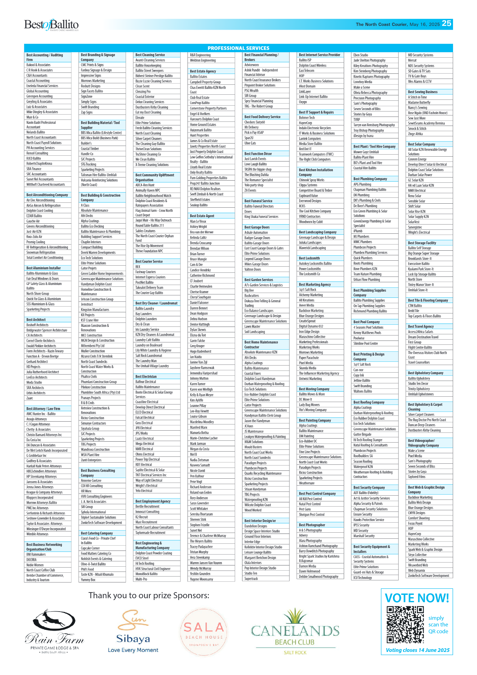 The North Coast Courier – 16 May 2025 page 25