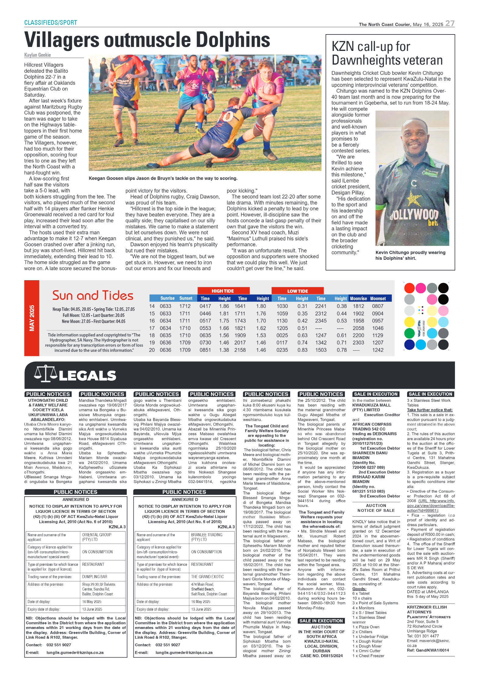 The North Coast Courier – 16 May 2025 page 27