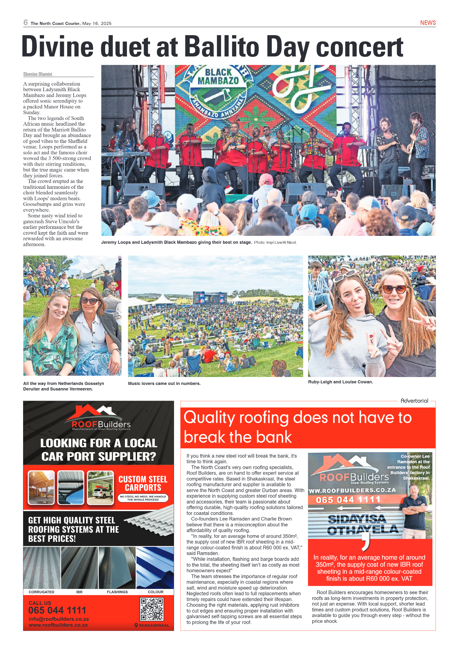 The North Coast Courier – 16 May 2025 page 6