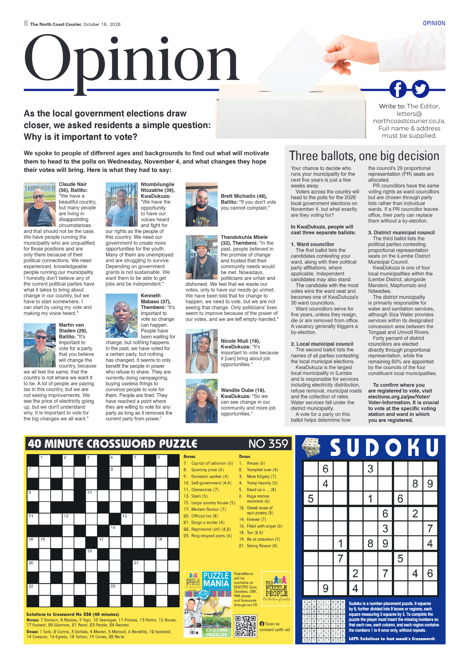 The North Coast Courier – 16 October 2026 page 8