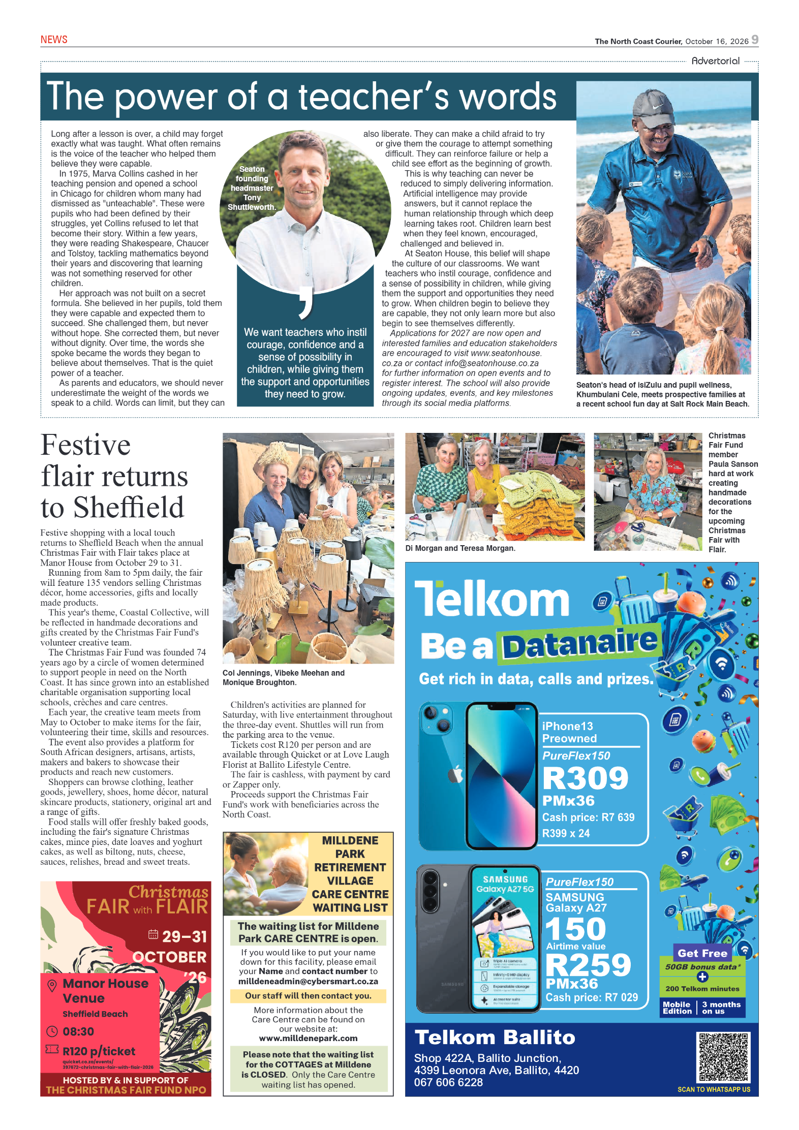 The North Coast Courier – 16 October 2026 page 9