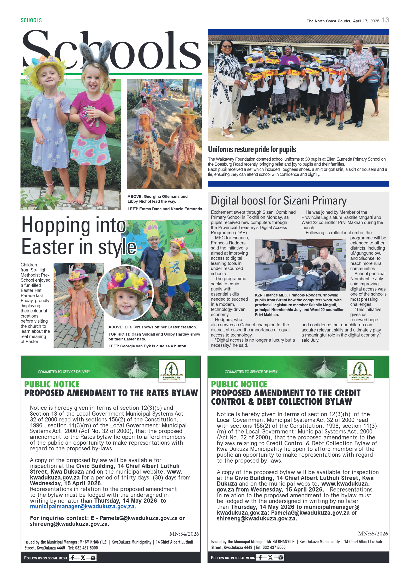 The North Coast Courier – 17 April 2026 page 13