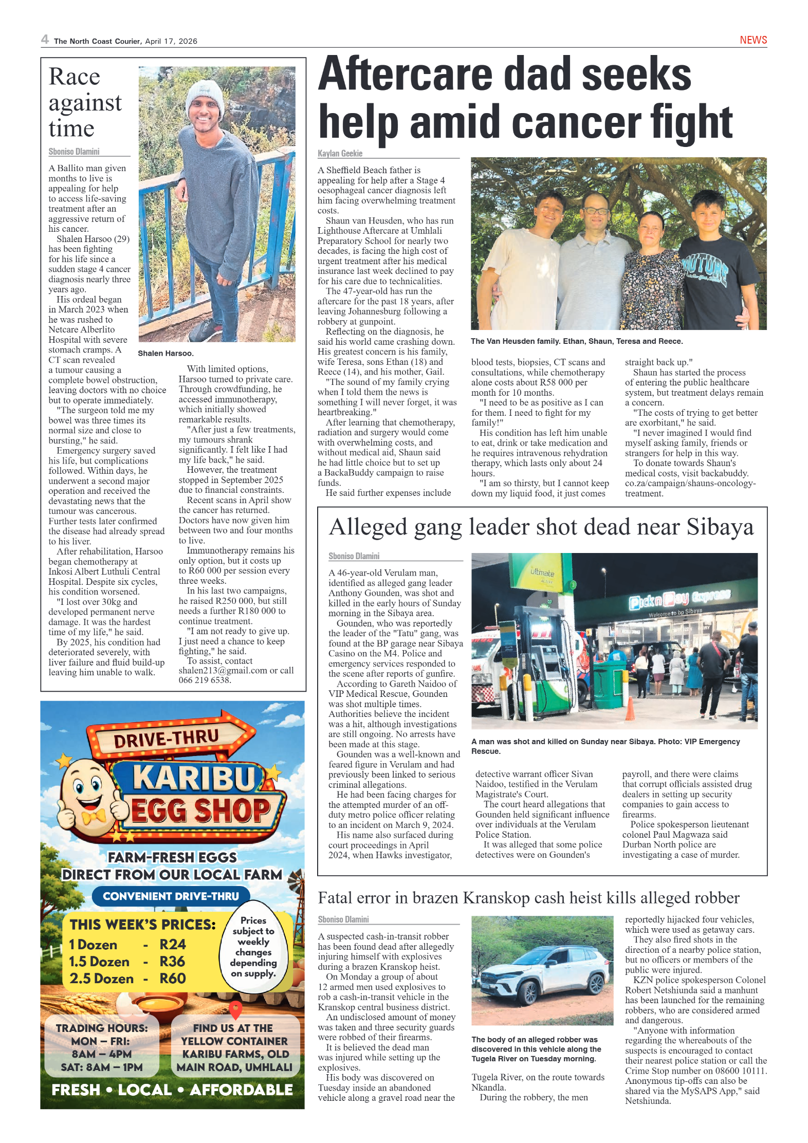 The North Coast Courier – 17 April 2026 page 4