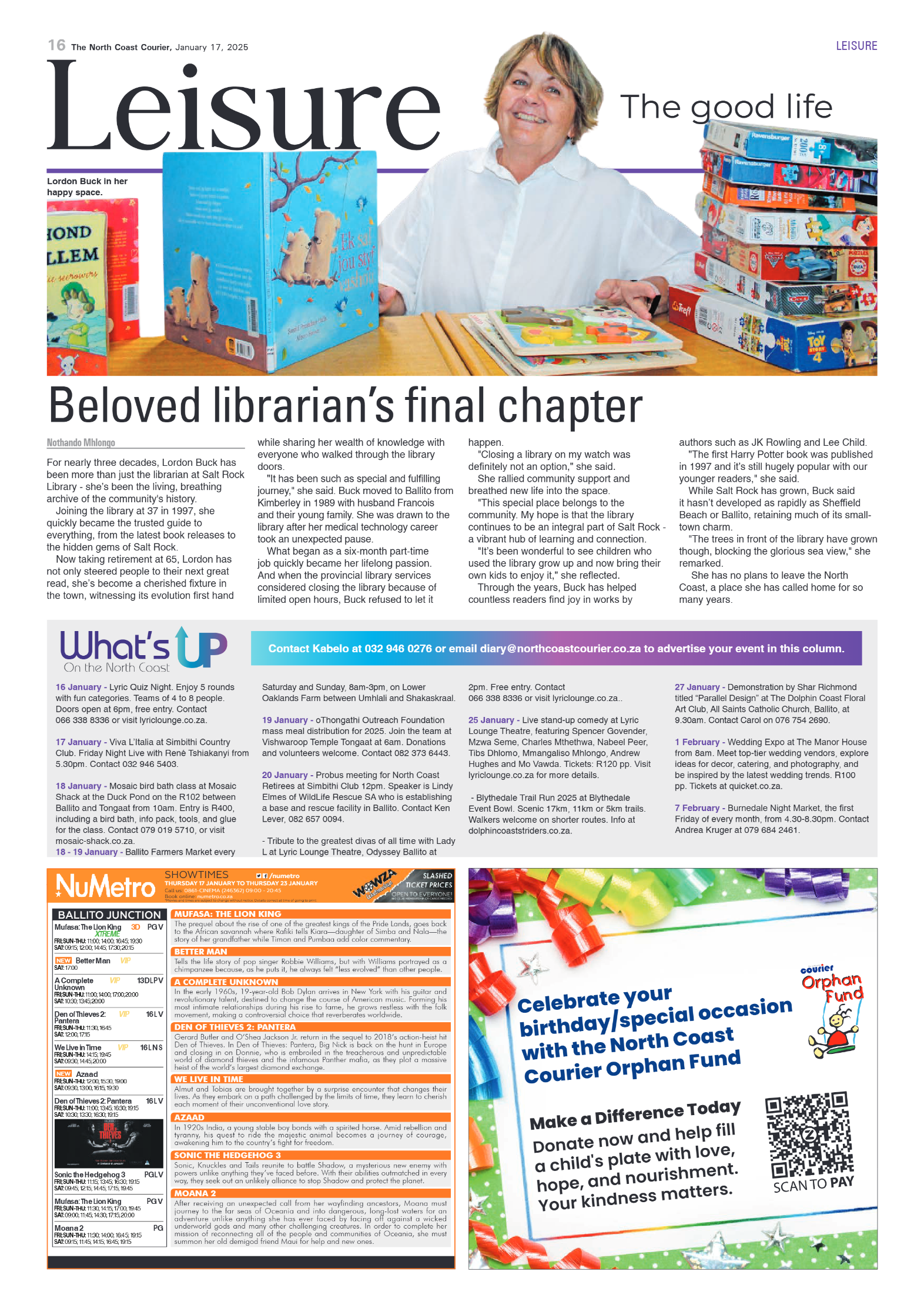 The North Coast Courier – 17 January 2025 page 16