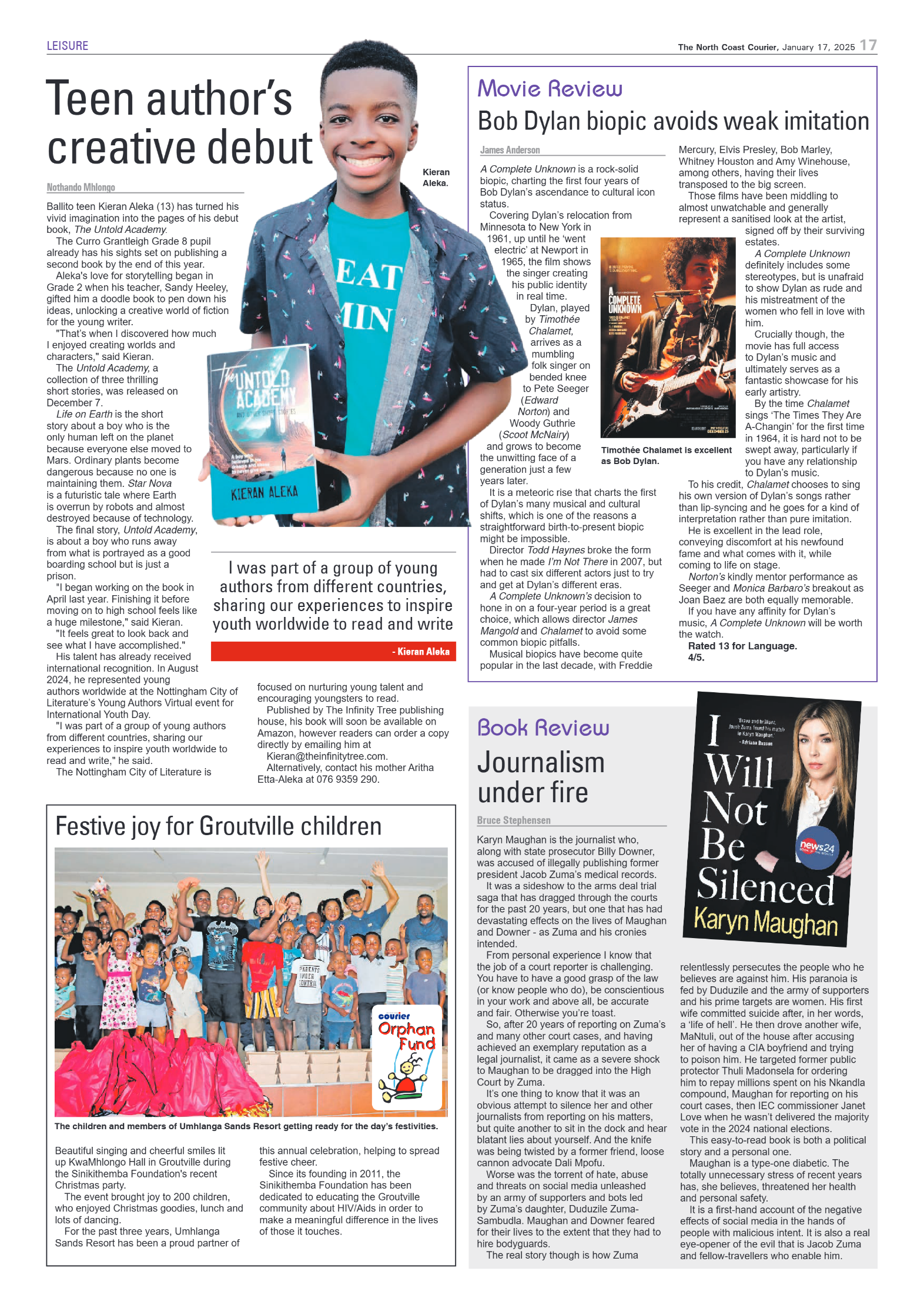 The North Coast Courier – 17 January 2025 page 17