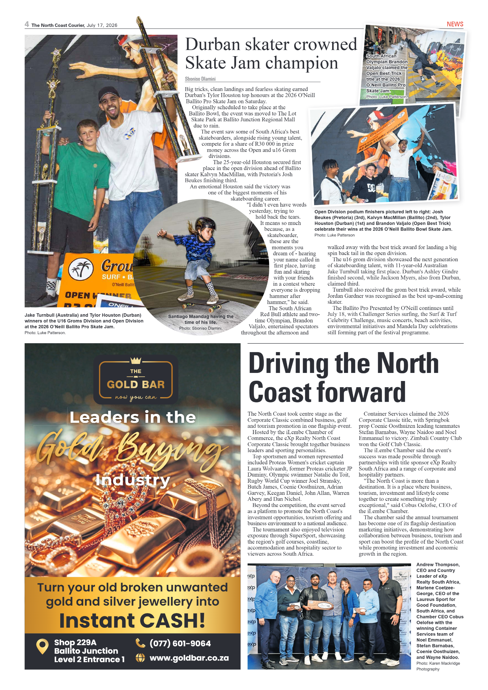 The North Coast Courier – 17 July 2026 page 4
