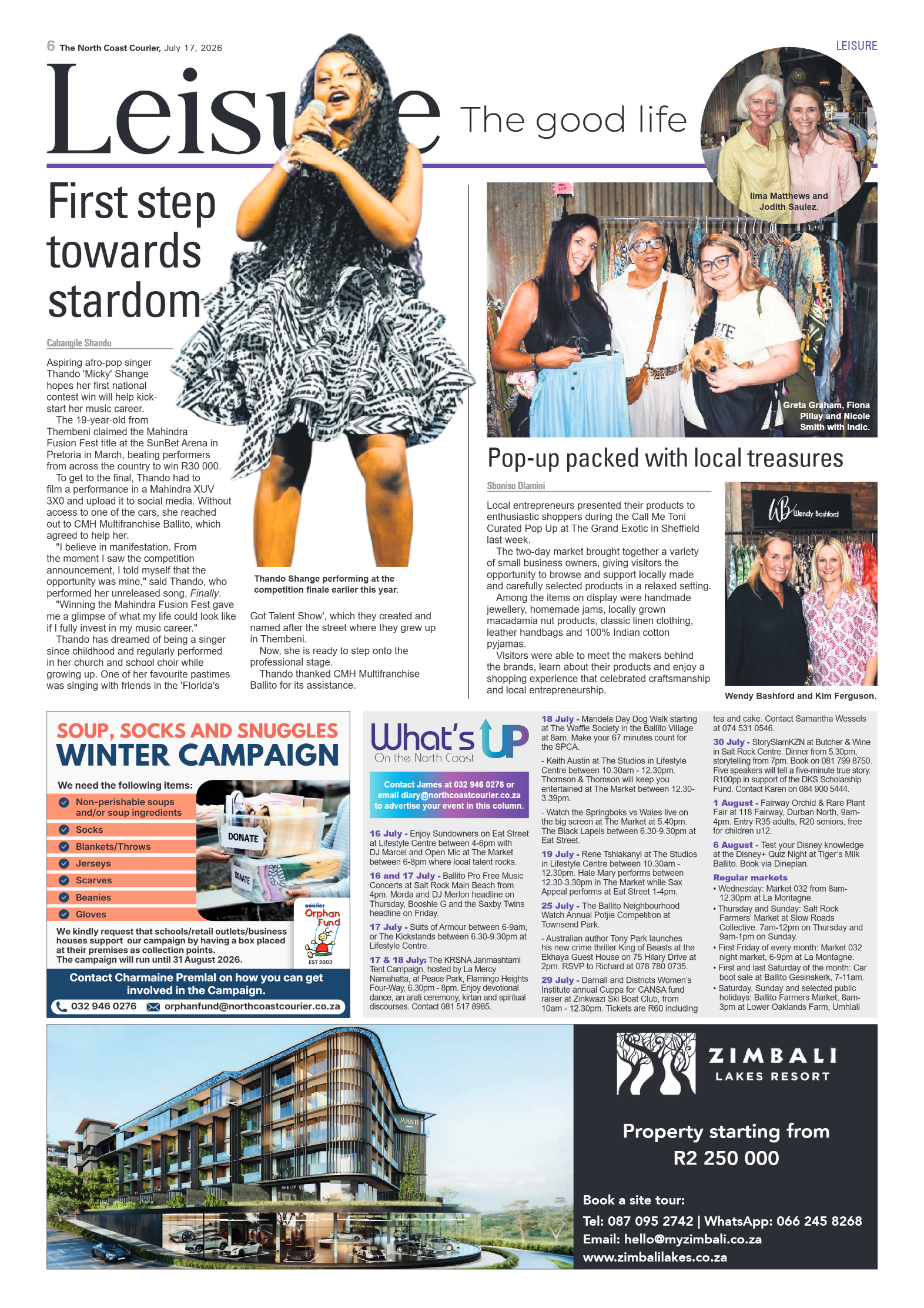 The North Coast Courier – 17 July 2026 page 6