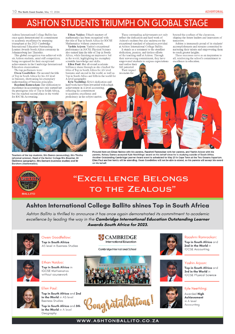 The North Coast Courier – 17 May 2024 page 10