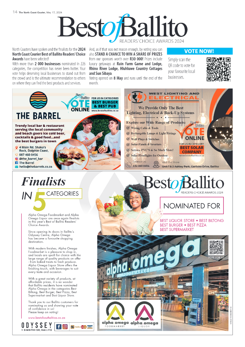 The North Coast Courier – 17 May 2024 page 14