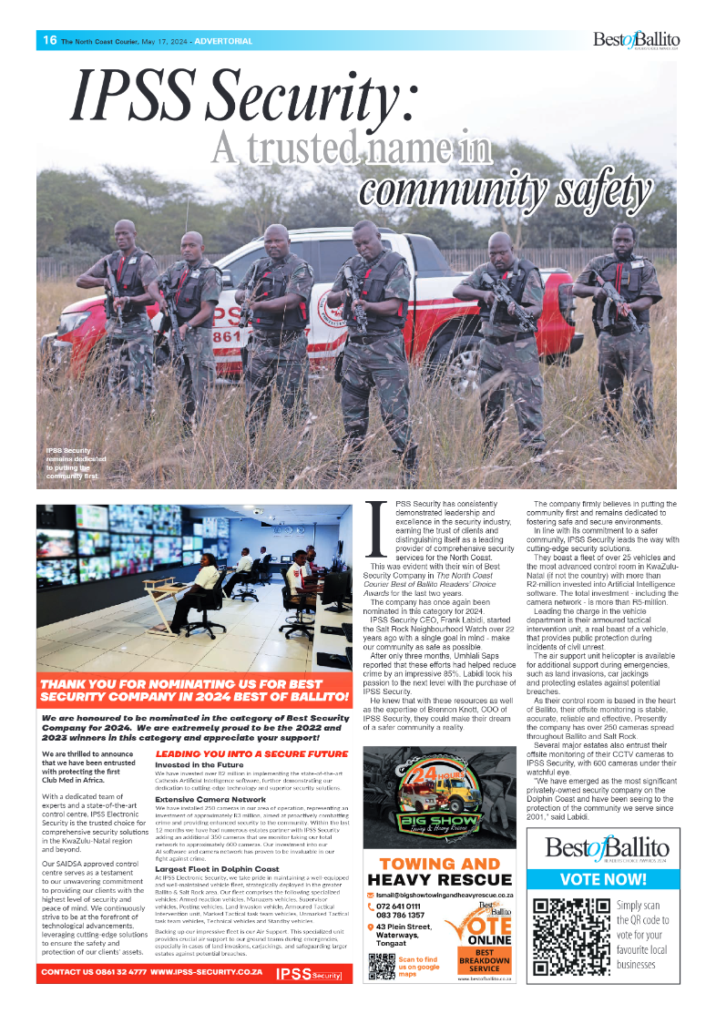 The North Coast Courier – 17 May 2024 page 16
