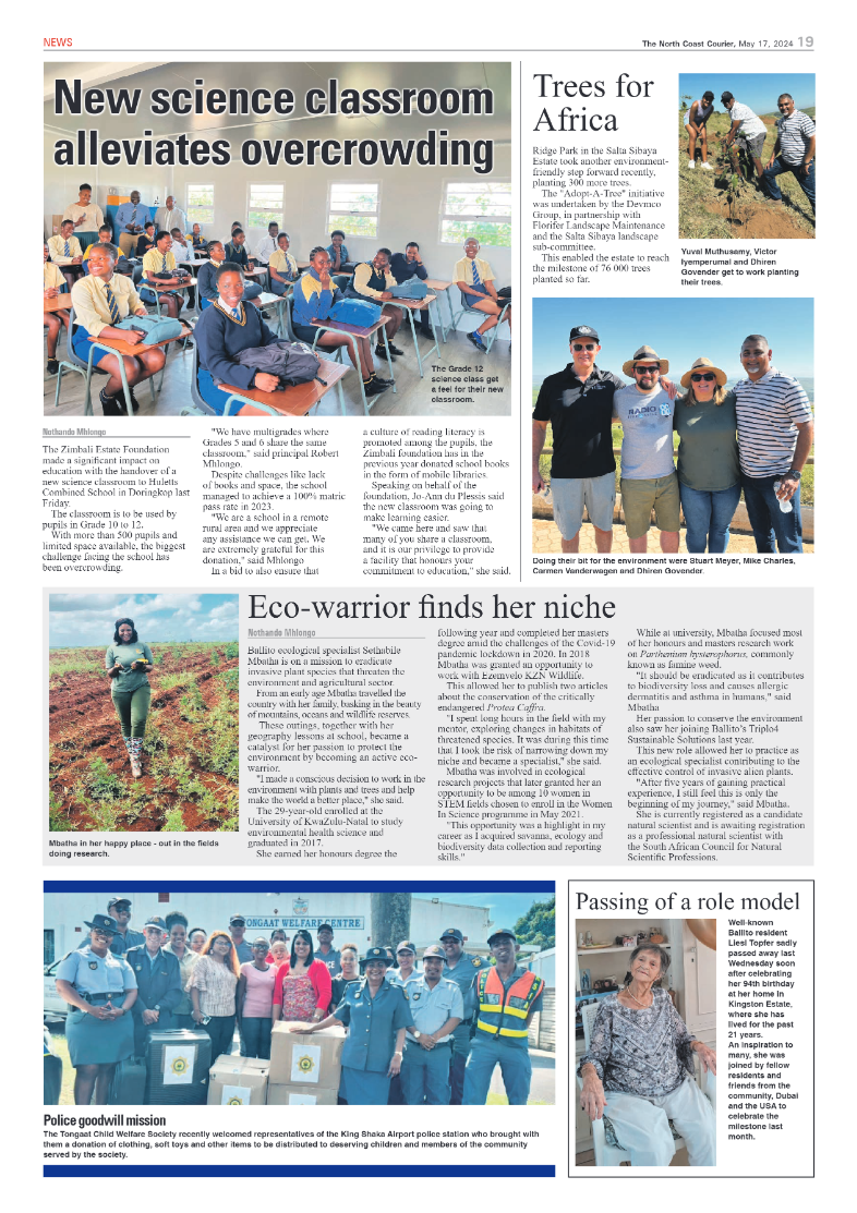 The North Coast Courier – 17 May 2024 page 19