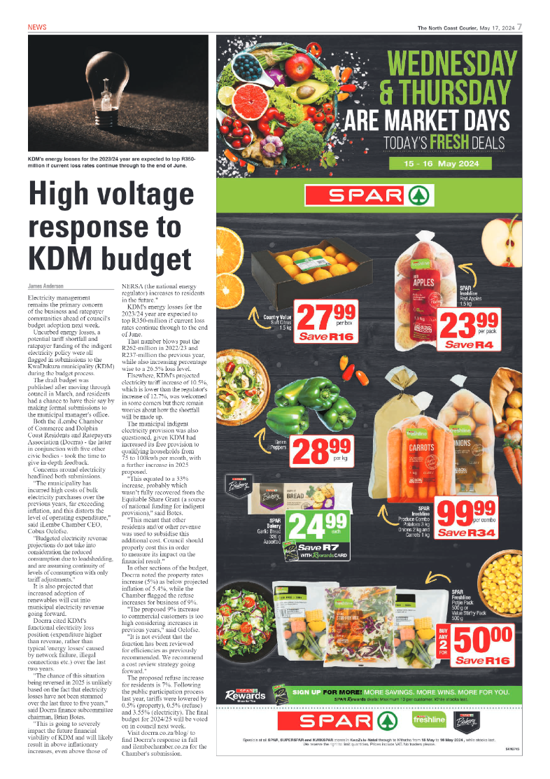 The North Coast Courier – 17 May 2024 page 7
