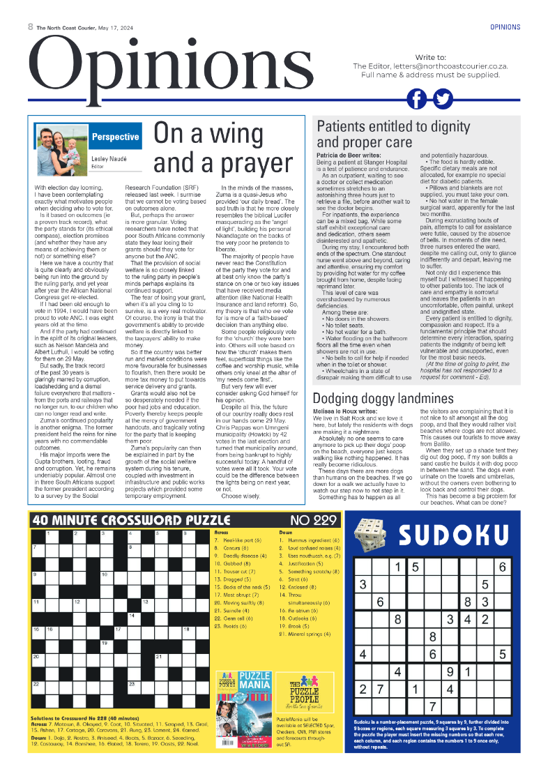 The North Coast Courier – 17 May 2024 page 8