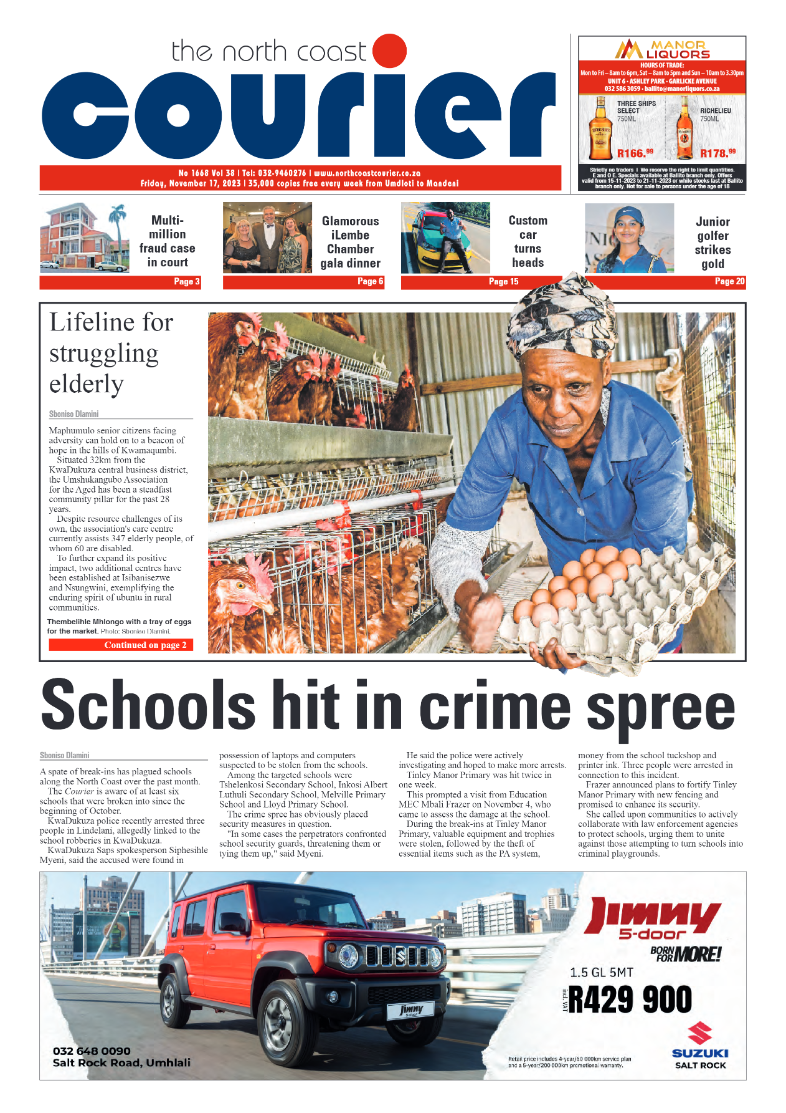 The North Coast Courier 17 November 2023 page 1