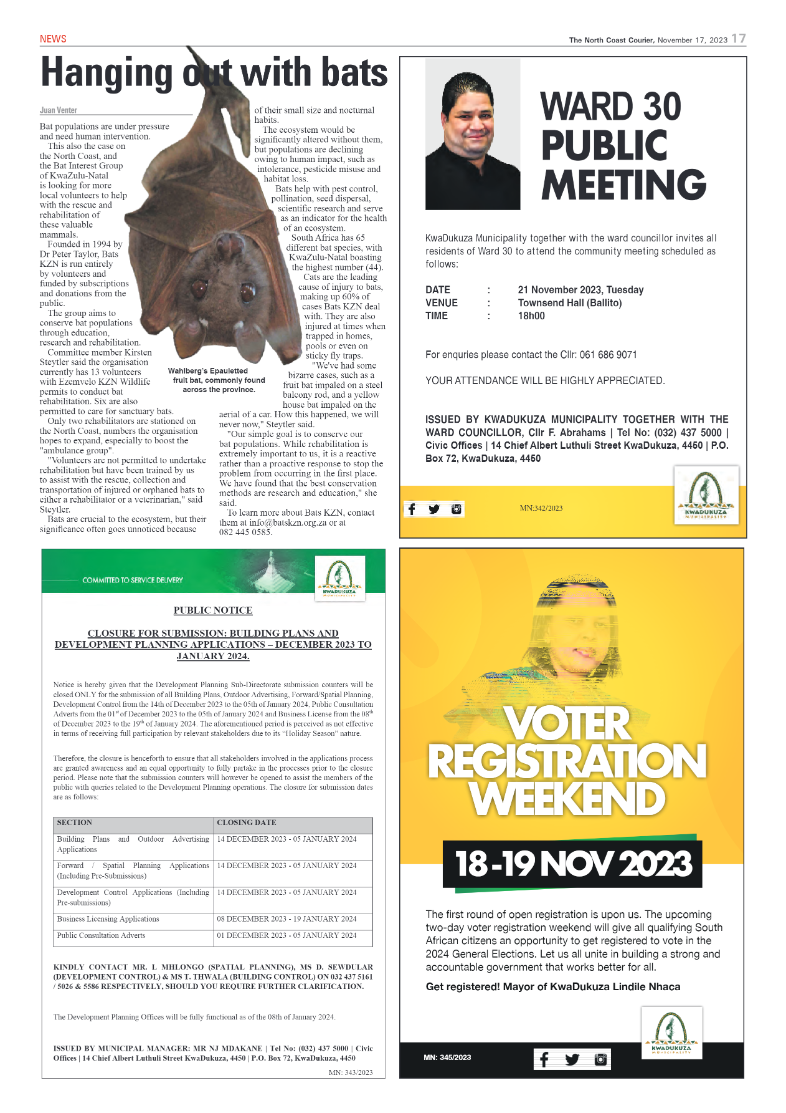 The North Coast Courier 17 November 2023 page 17