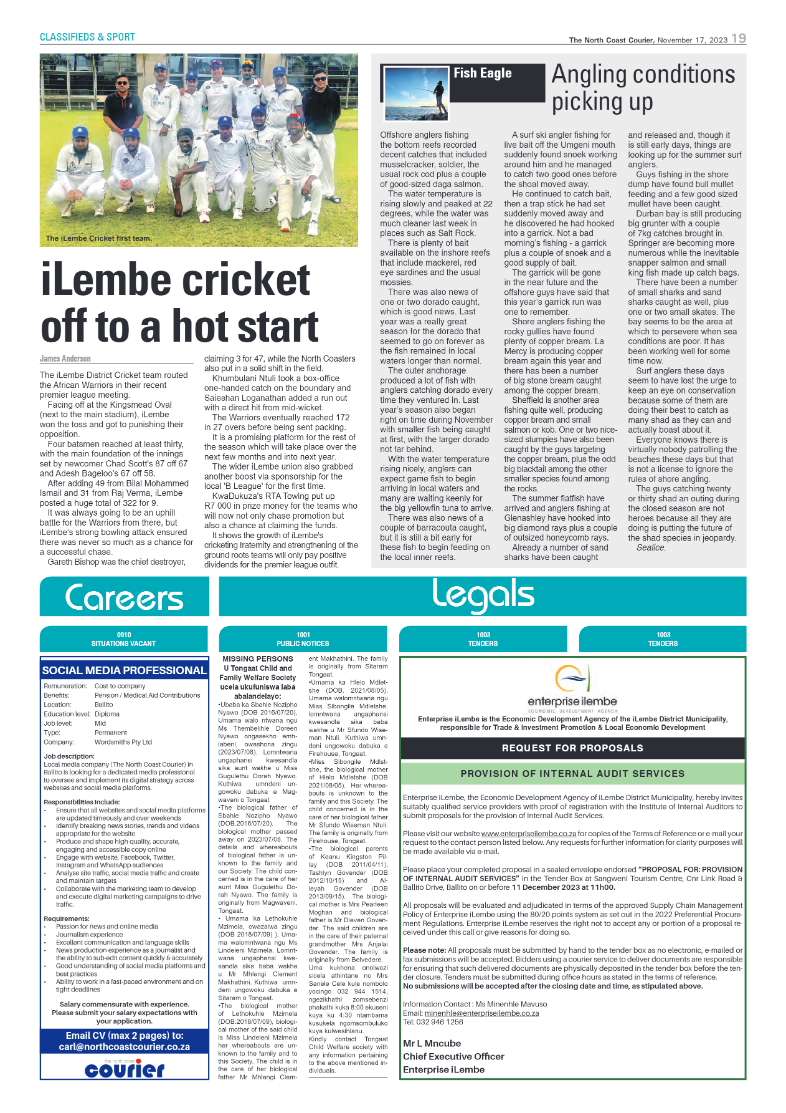 The North Coast Courier 17 November 2023 page 19