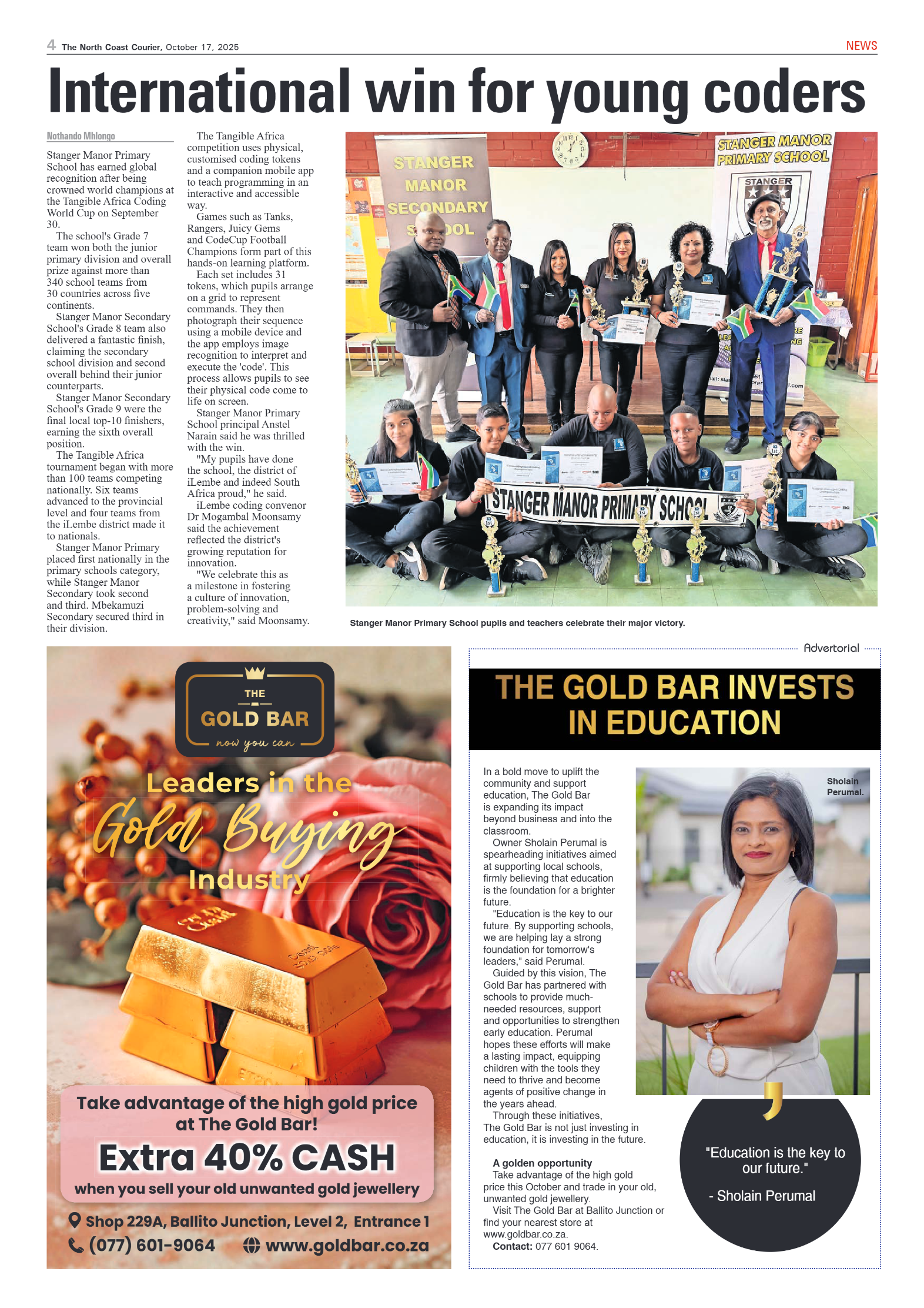 The North Coast Courier – 17 October 2025 page 4