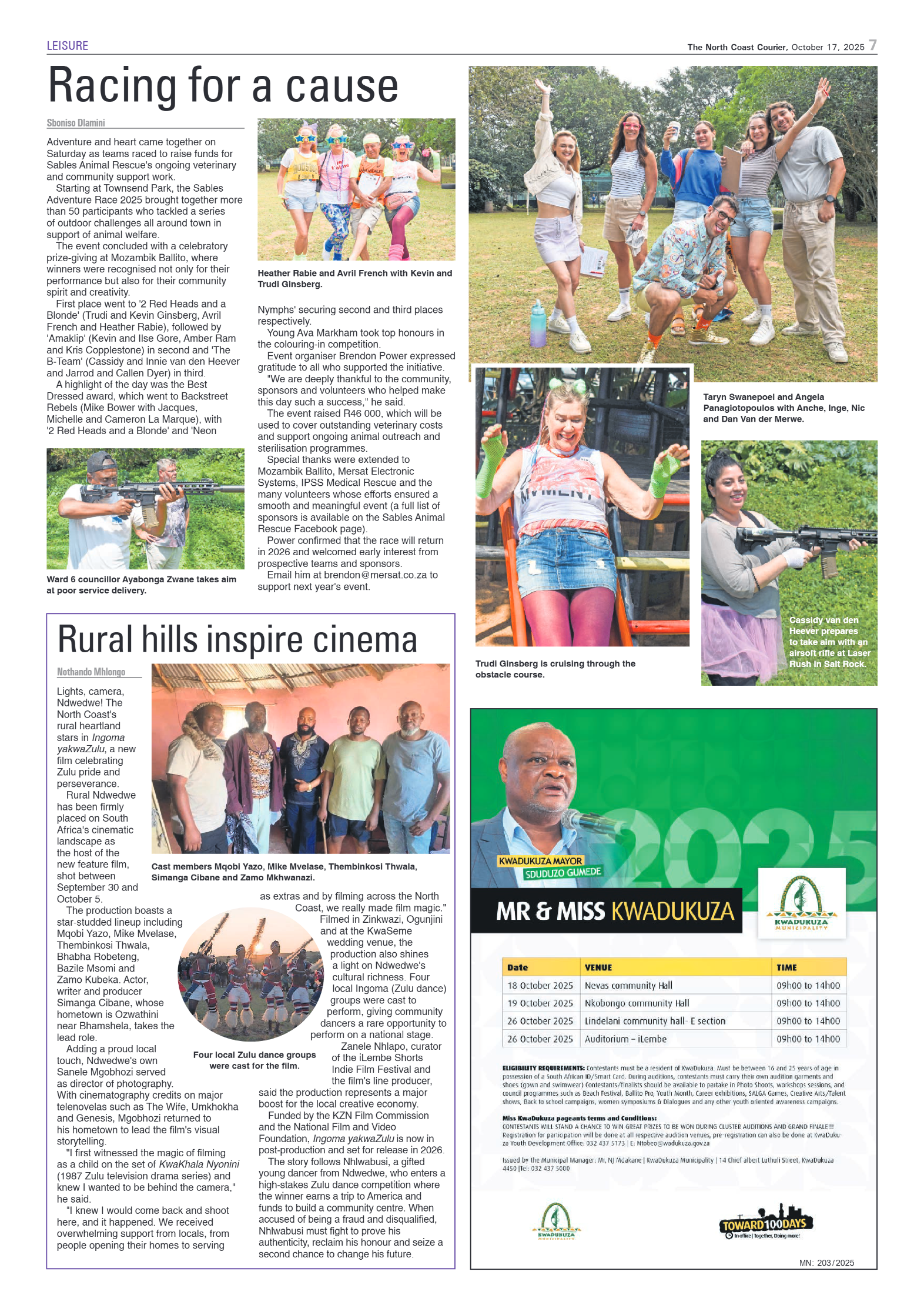 The North Coast Courier – 17 October 2025 page 7