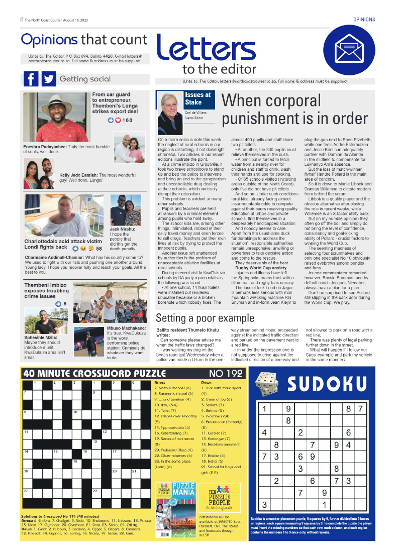 The North Coast Courier 18 August 2023 page 8