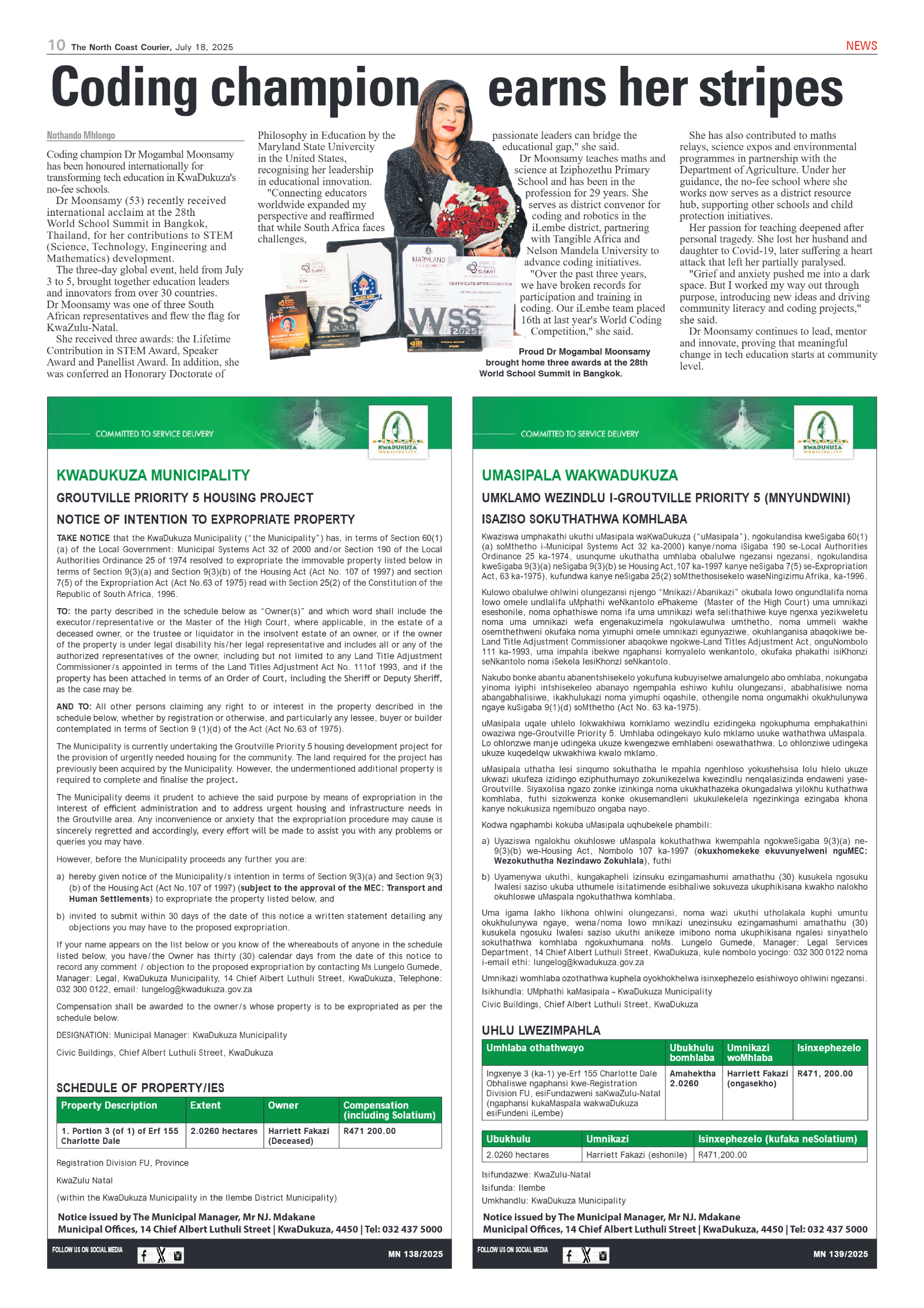 The North Coast Courier – 18 July 2025 page 10