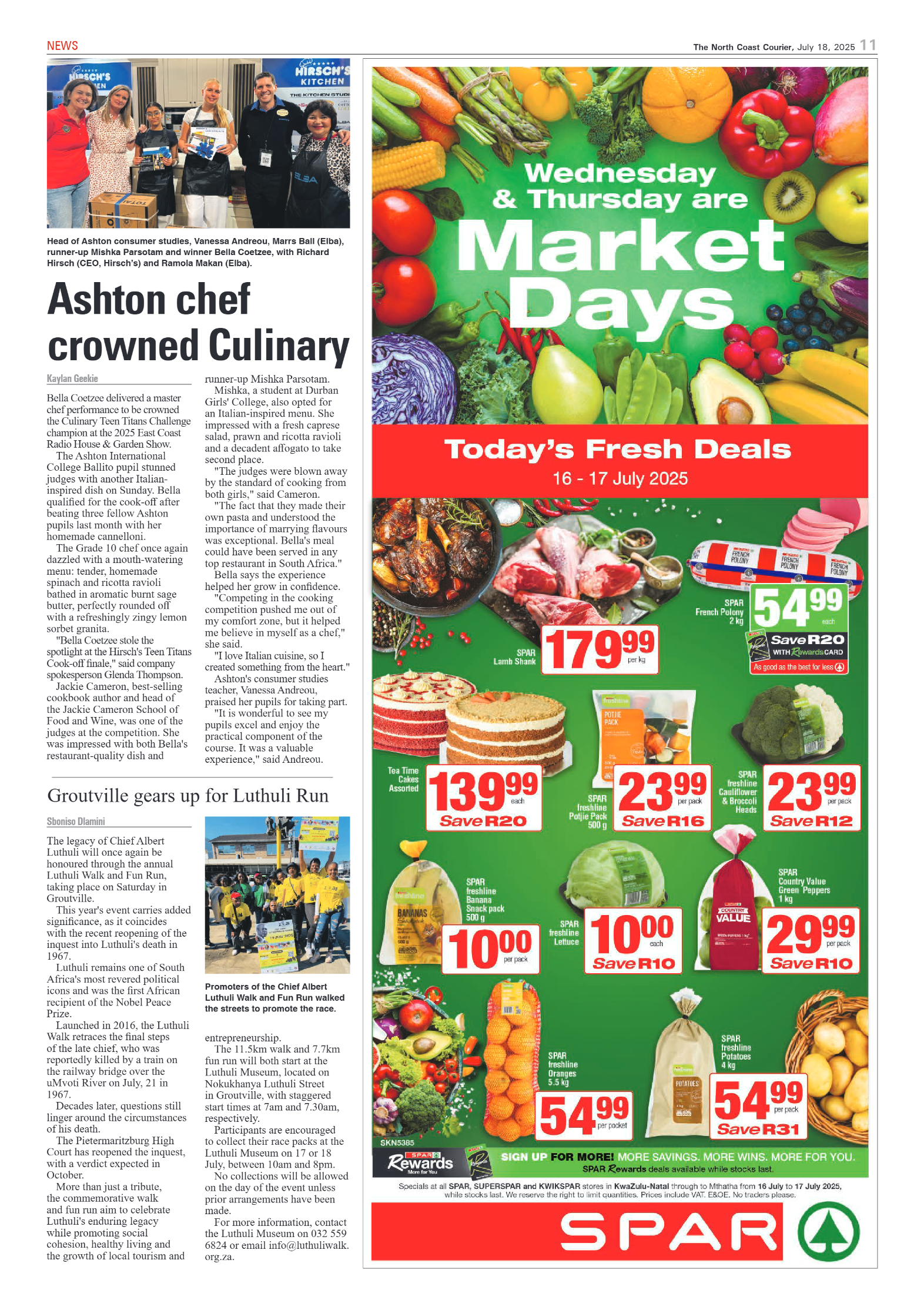 The North Coast Courier – 18 July 2025 page 11