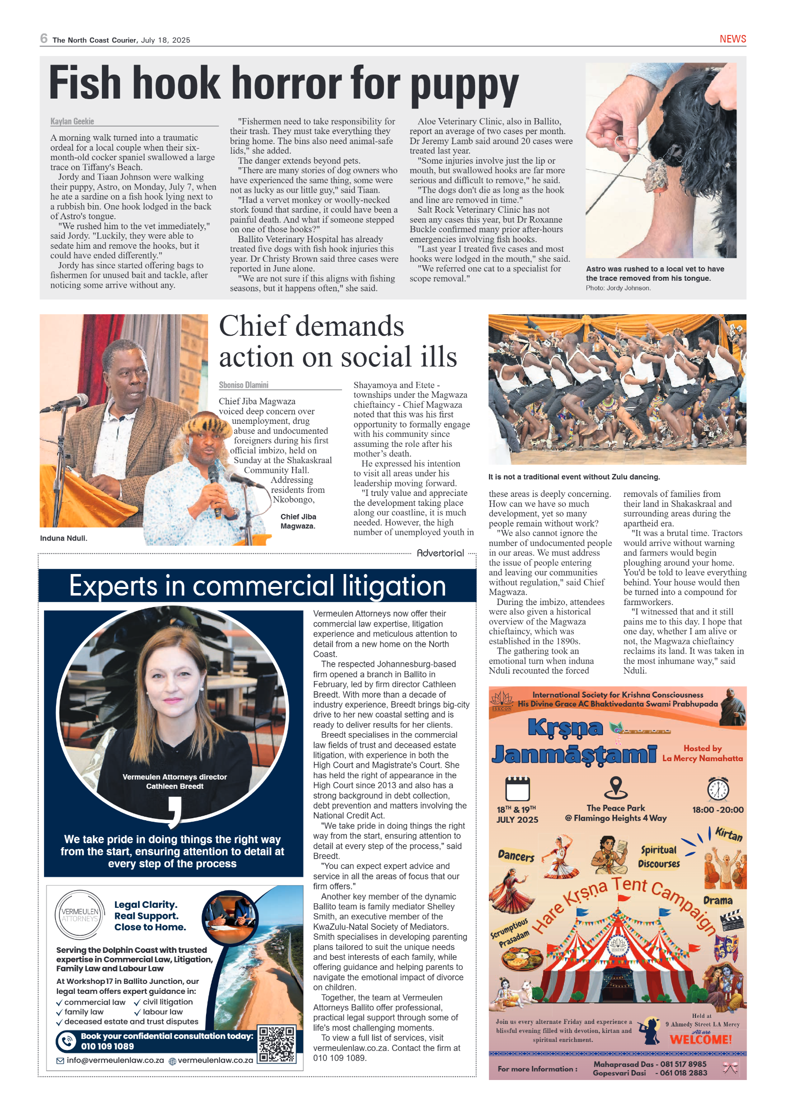 The North Coast Courier – 18 July 2025 page 6