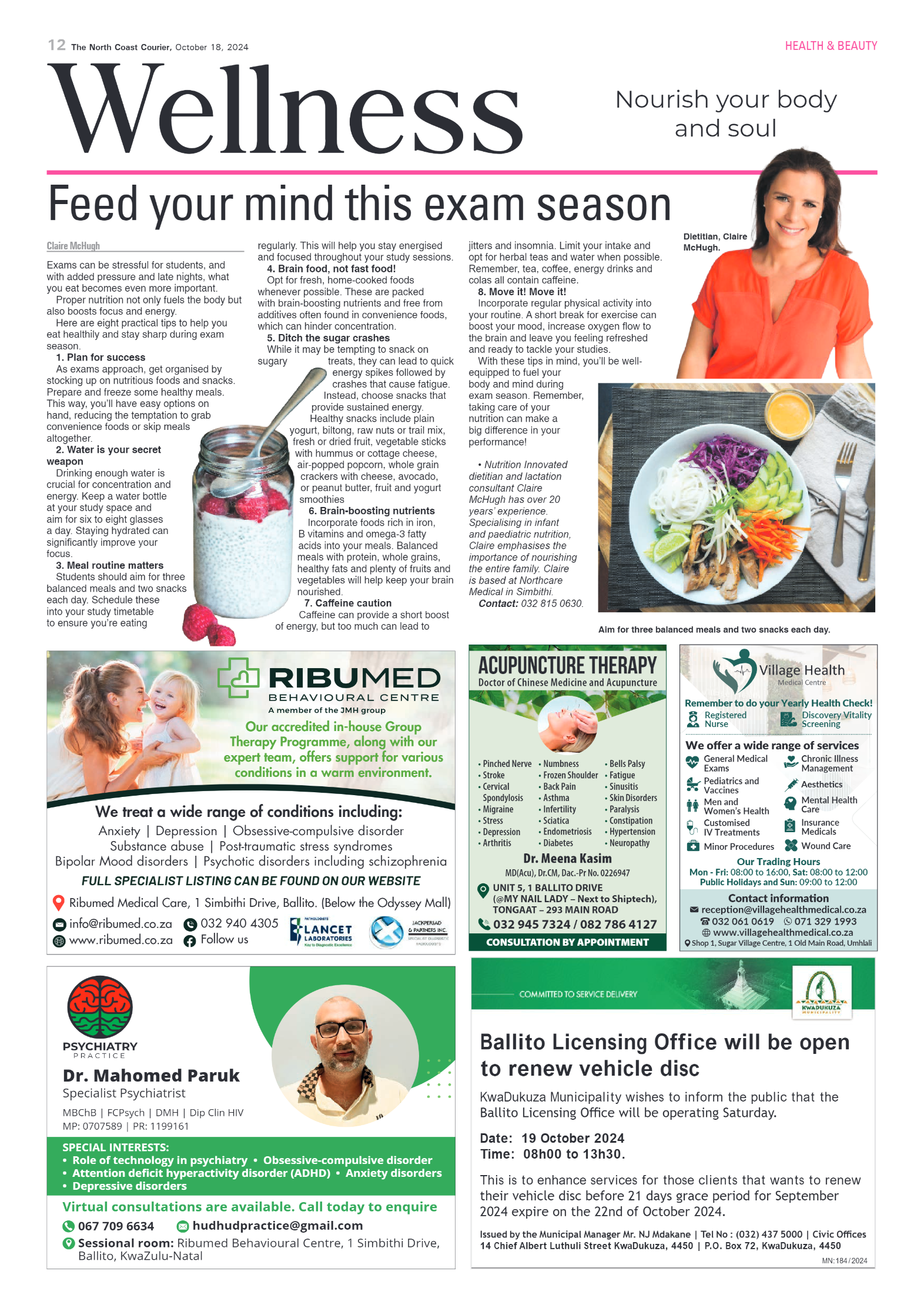 The North Coast Courier – 18 October 2024 page 12