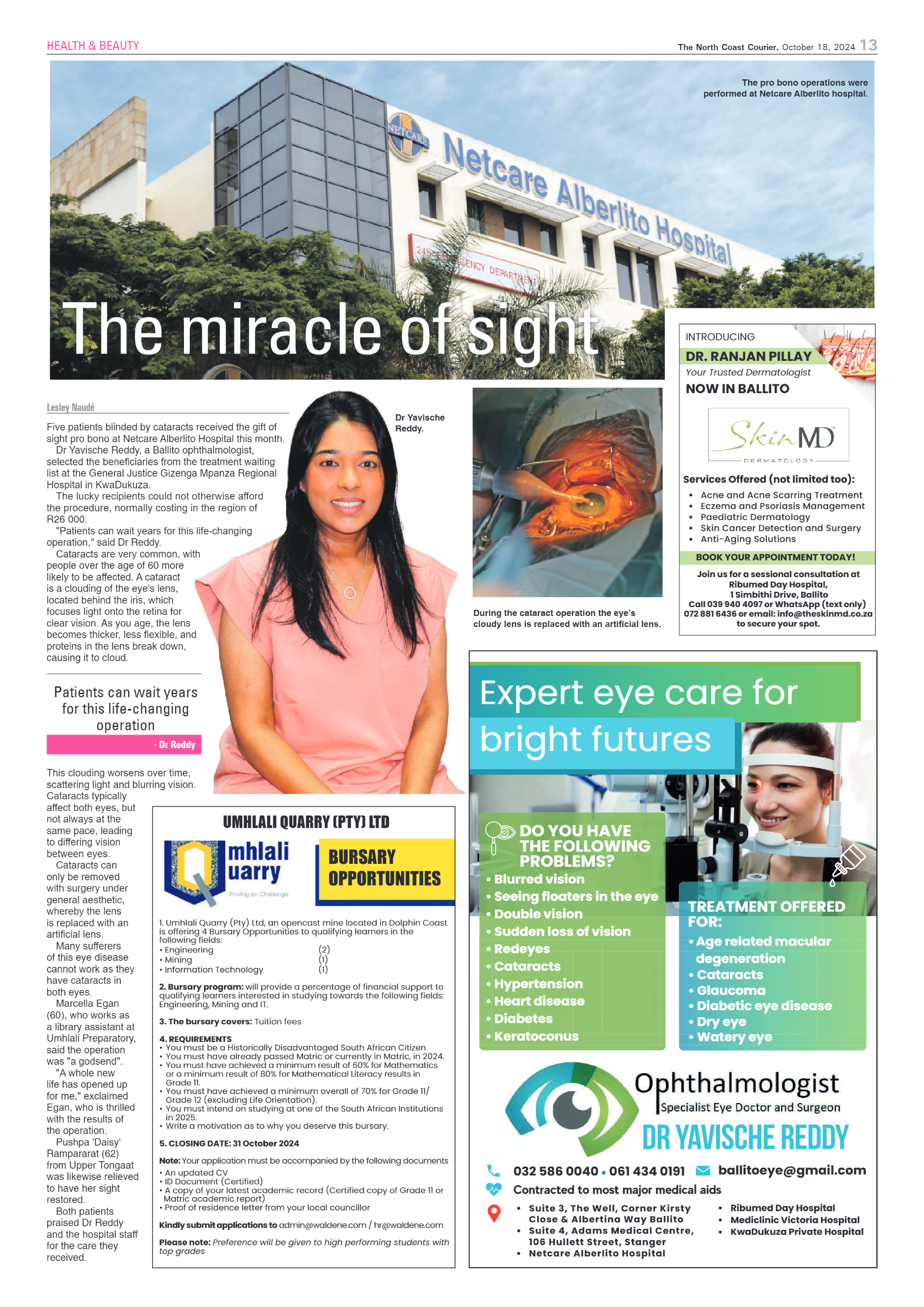 The North Coast Courier – 18 October 2024 page 13