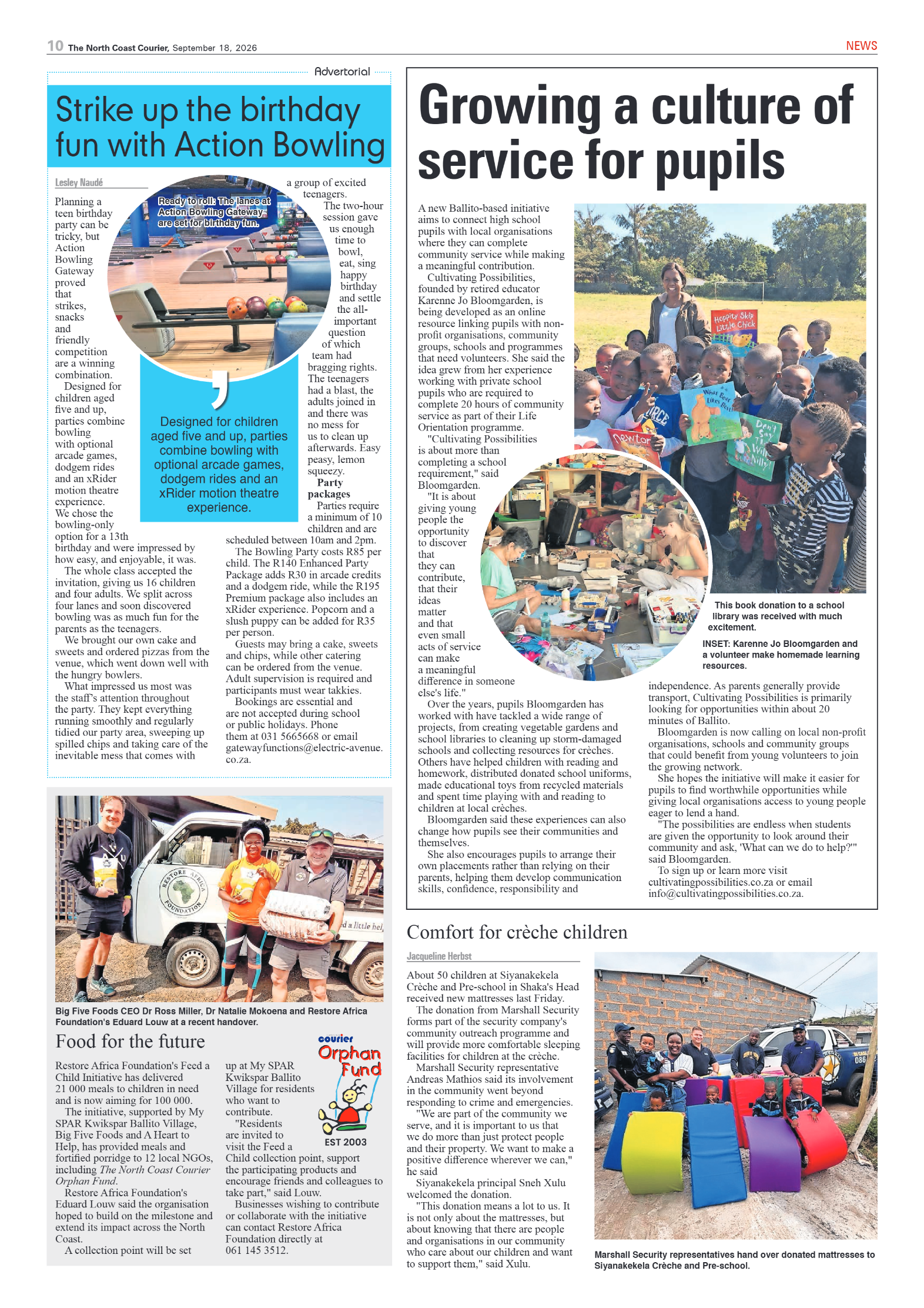 The North Coast Courier – 18 September 2026 page 10