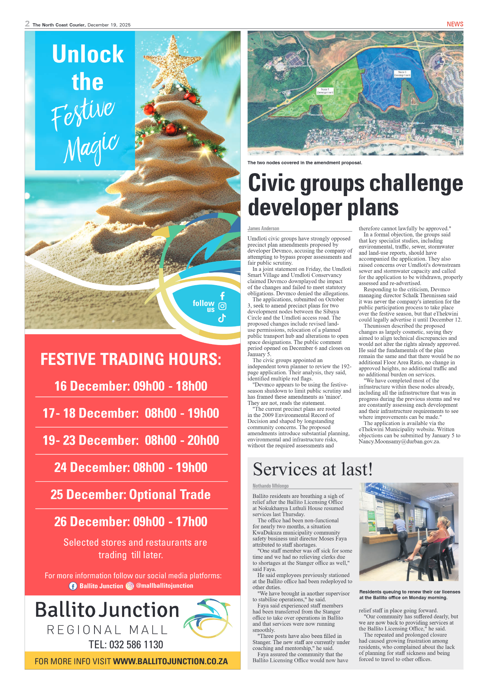 The North Coast Courier – 19 December 2025 page 2