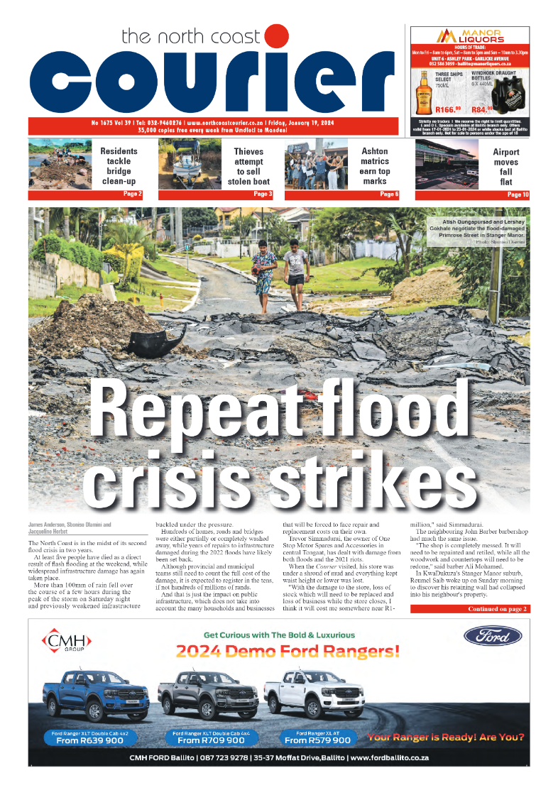 The North Coast Courier 19 January 2024 page 1