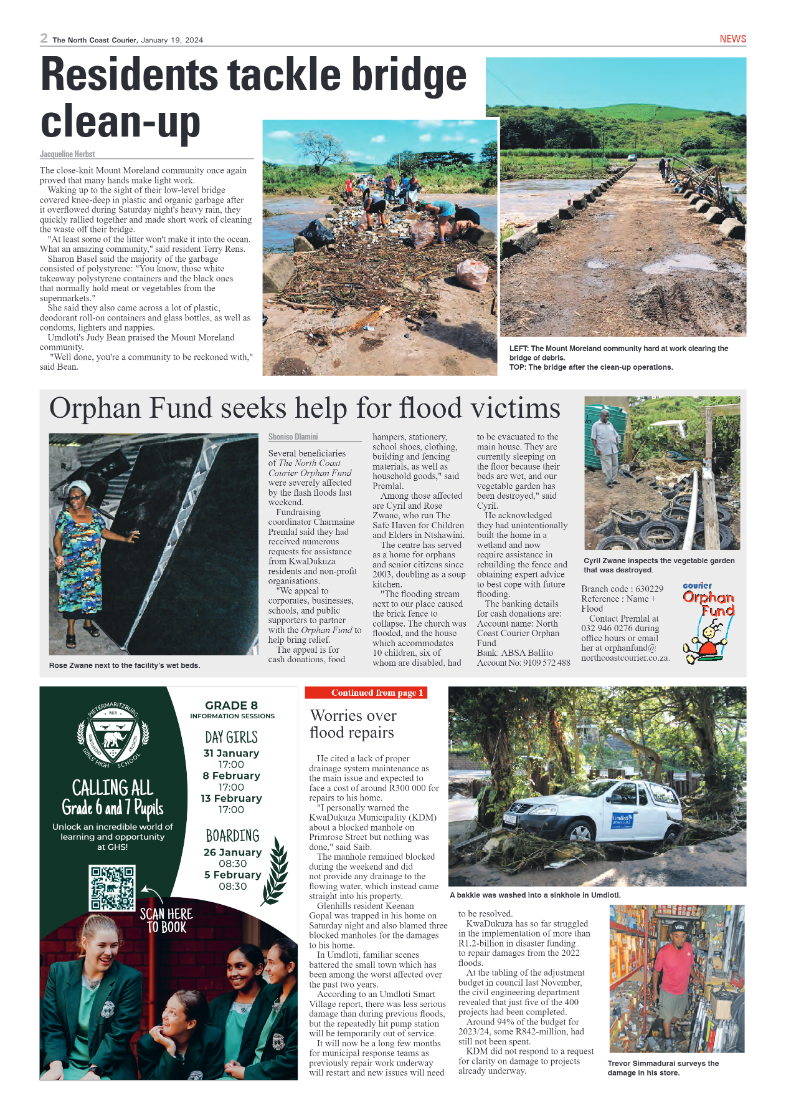 The North Coast Courier 19 January 2024 page 2