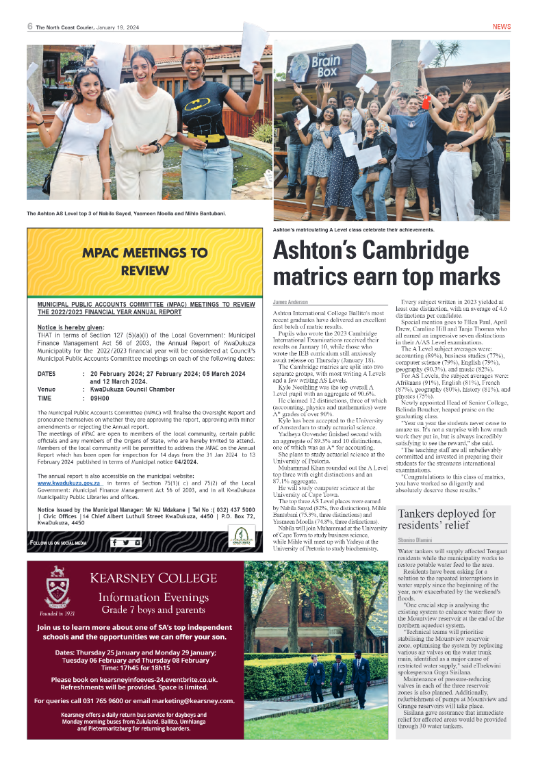 The North Coast Courier 19 January 2024 page 6