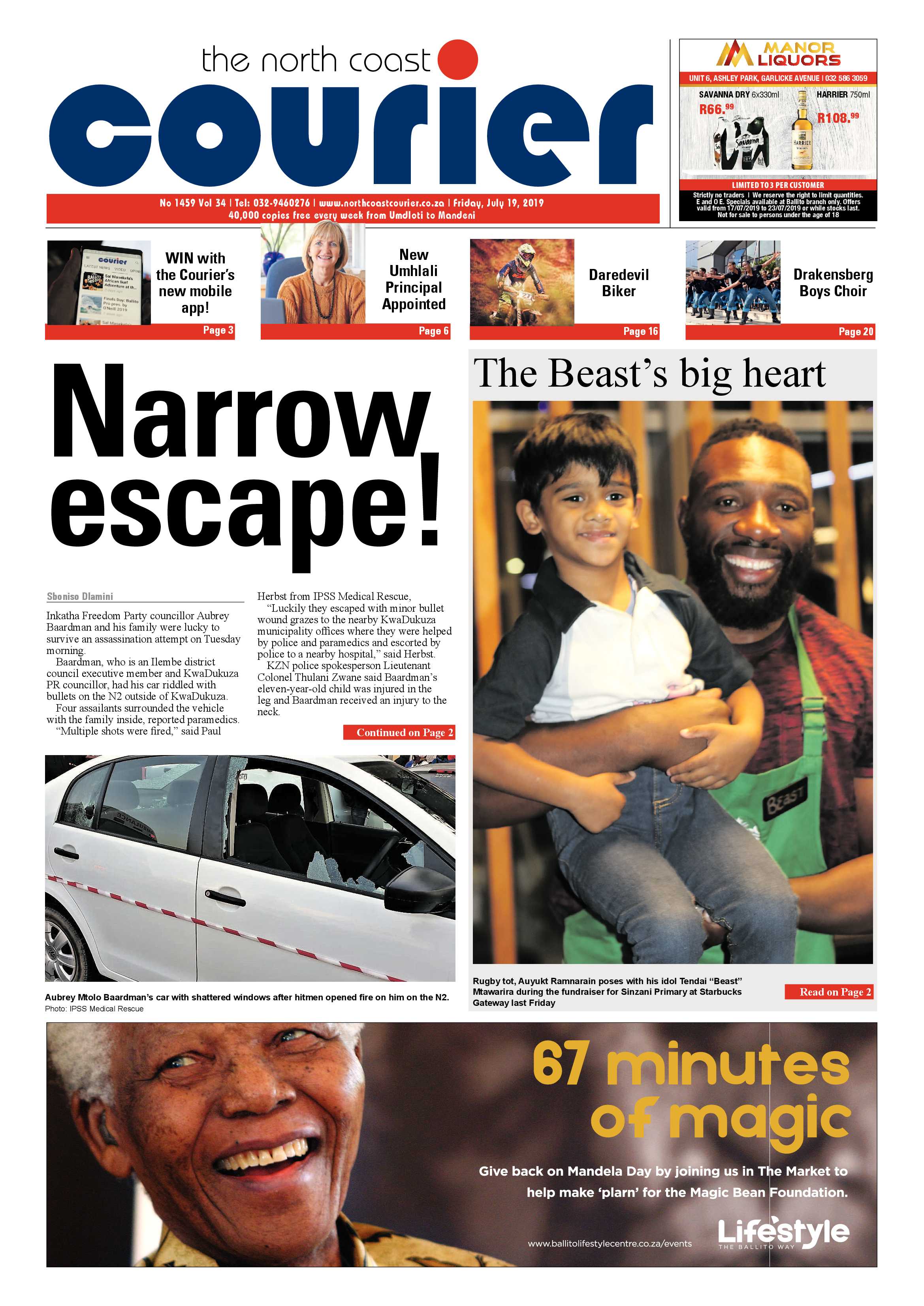 The North Coast Courier 19 July 2019 page 1