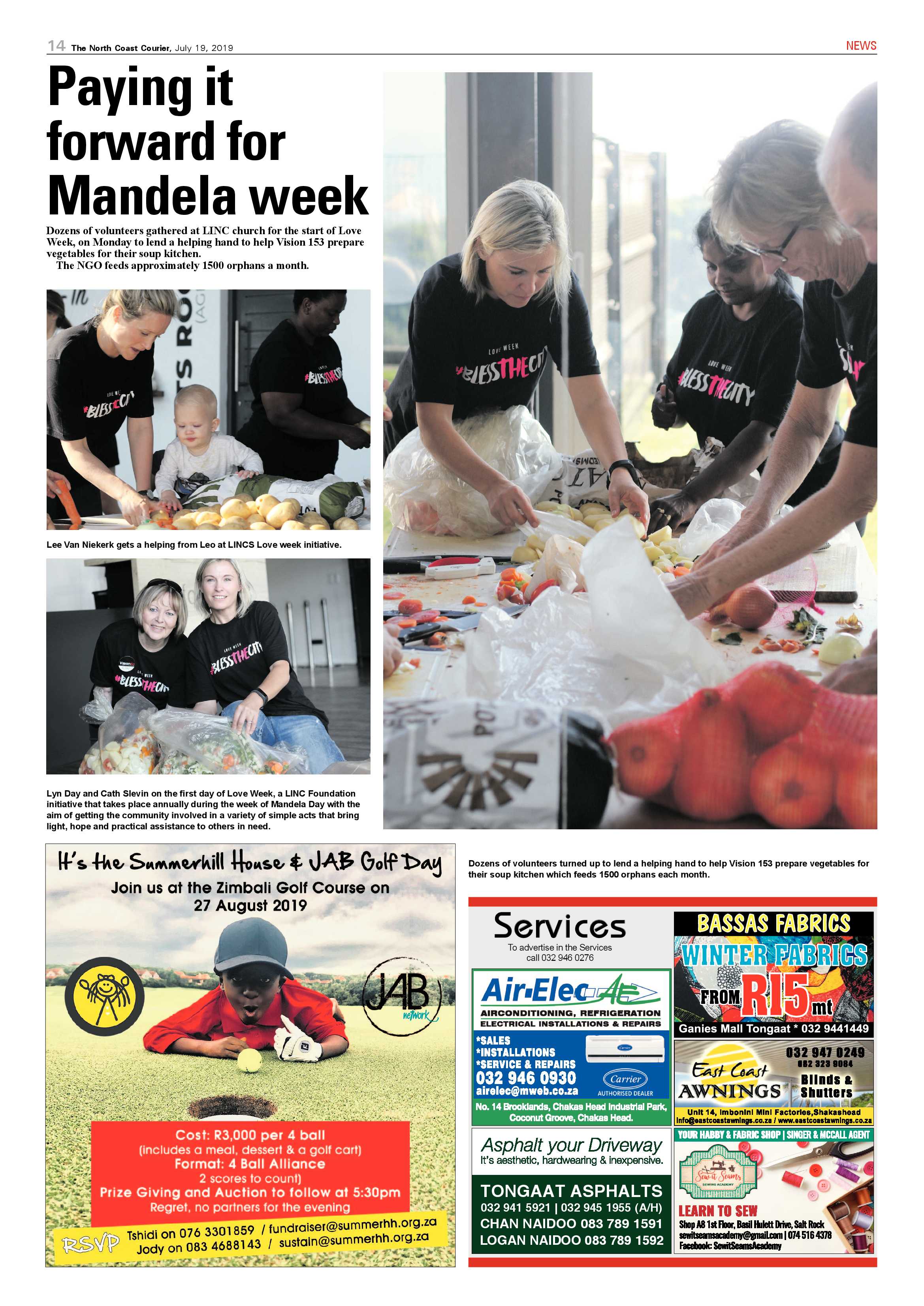 The North Coast Courier 19 July 2019 page 14