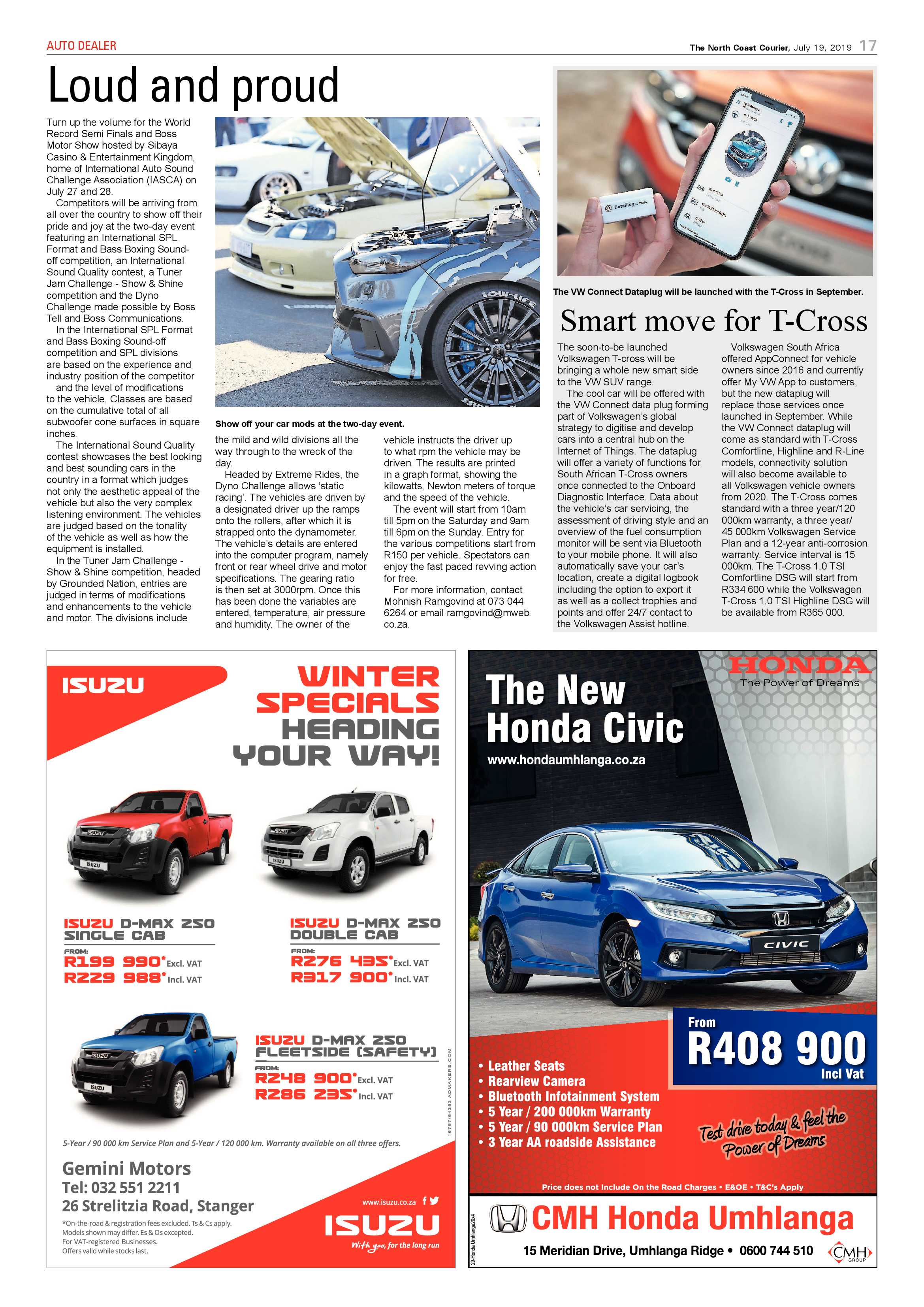 The North Coast Courier 19 July 2019 page 17
