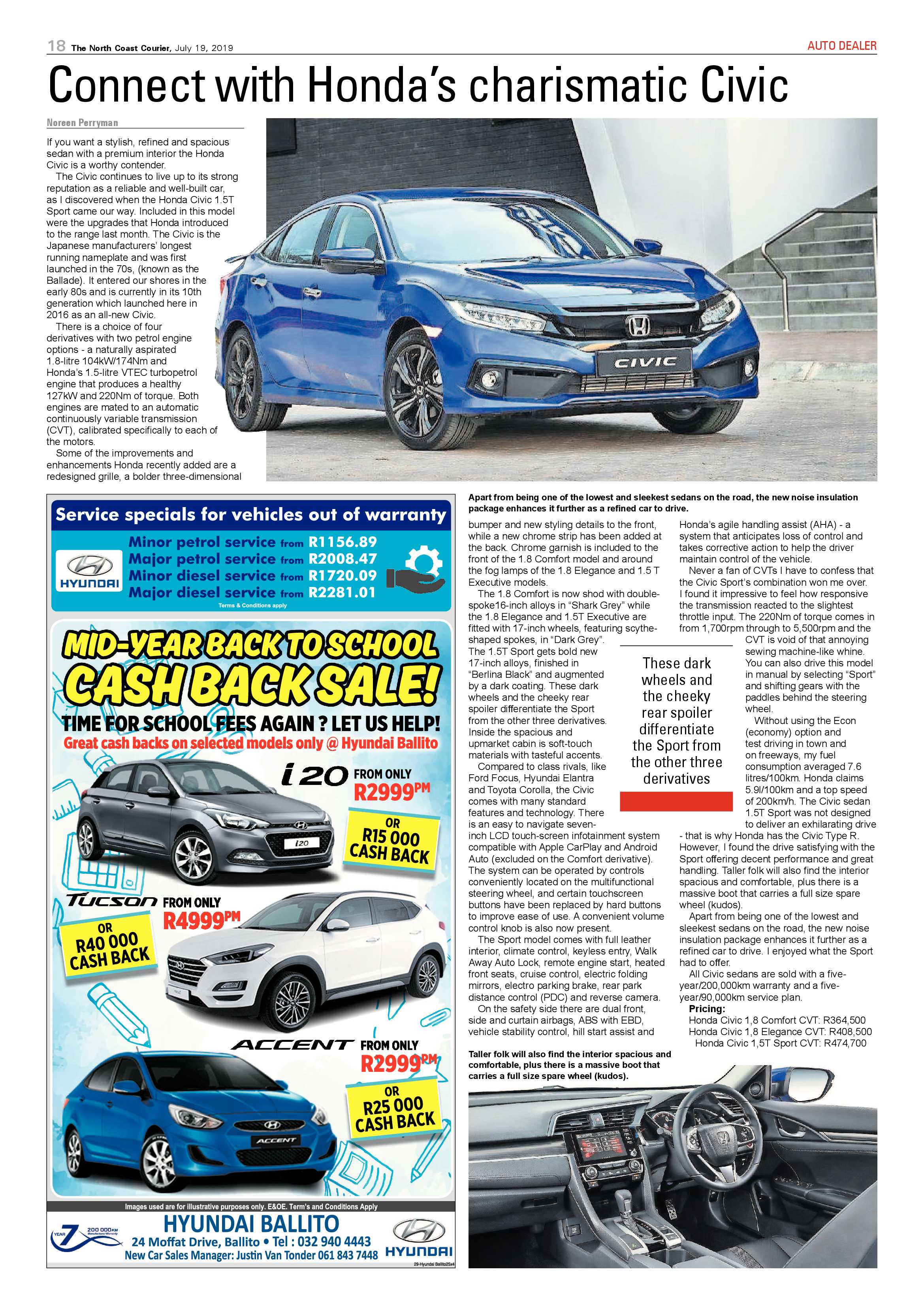 The North Coast Courier 19 July 2019 page 18