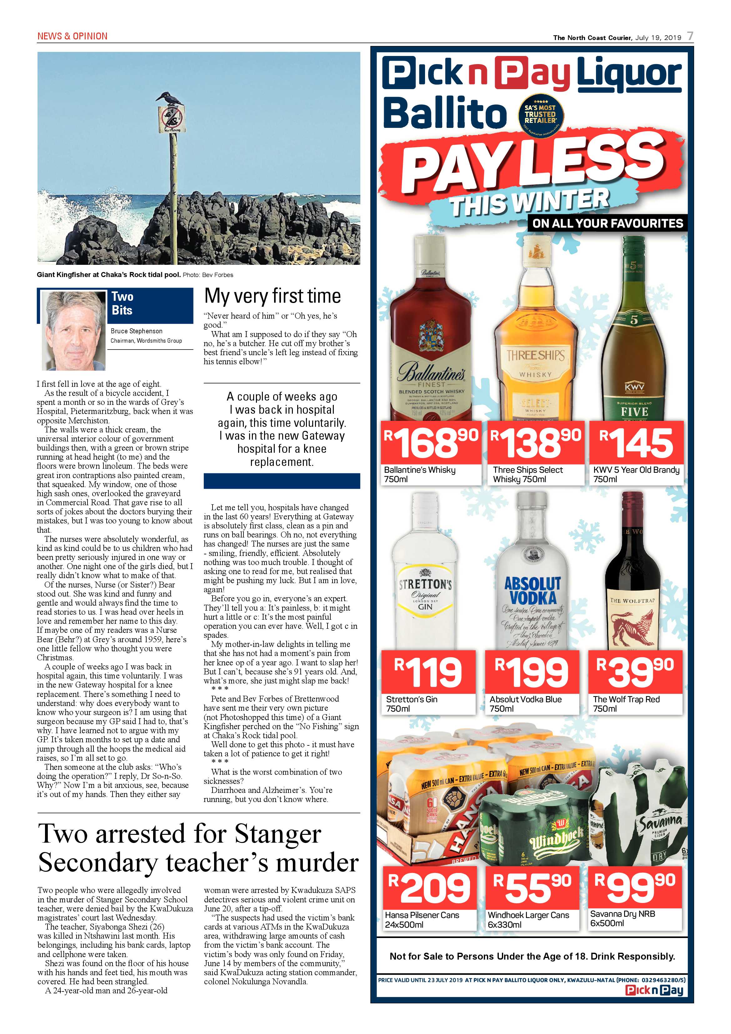 The North Coast Courier 19 July 2019 page 7