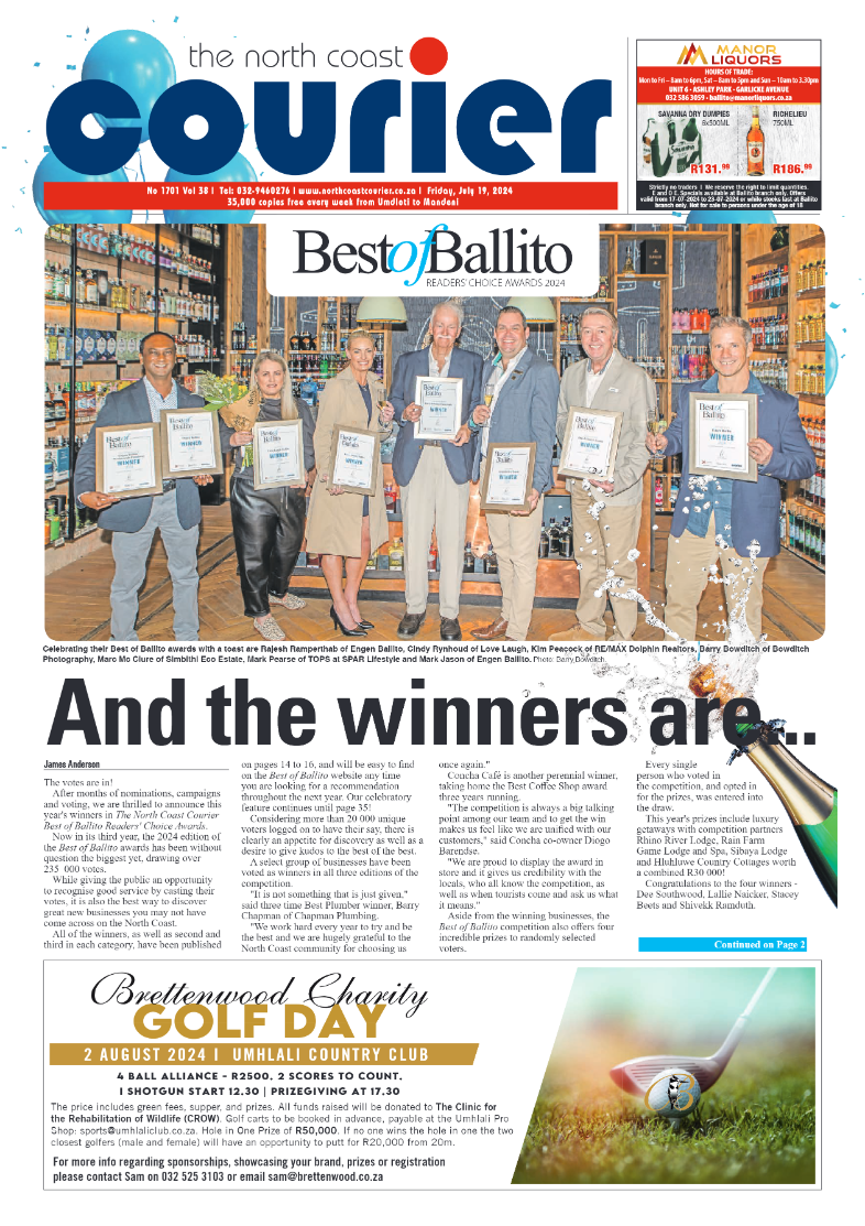 The North Coast Courier – 19 July 2024 page 1