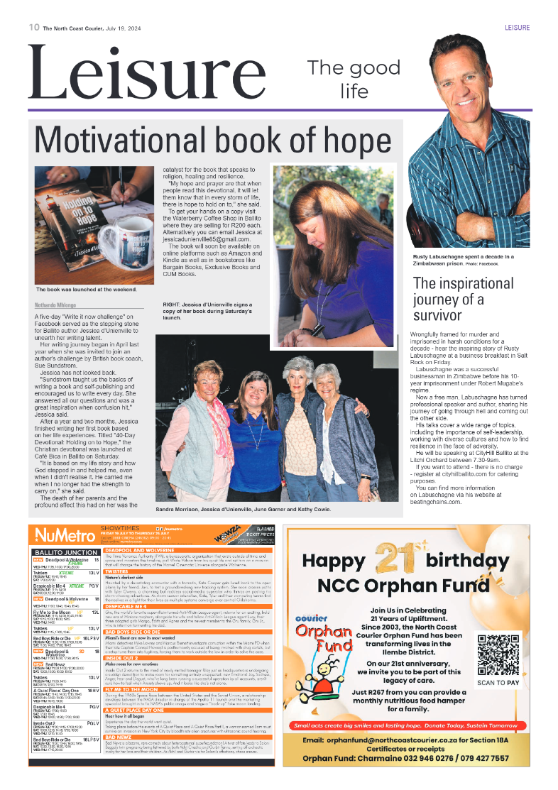 The North Coast Courier – 19 July 2024 page 10