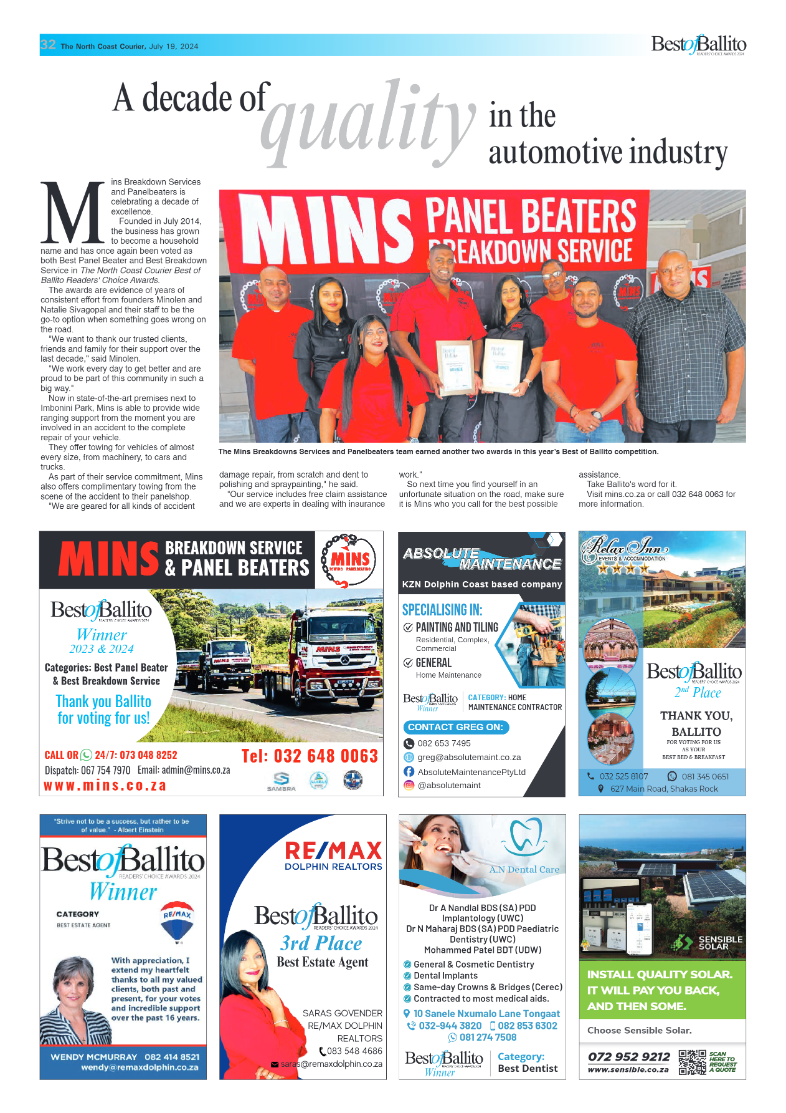 The North Coast Courier – 19 July 2024 page 32