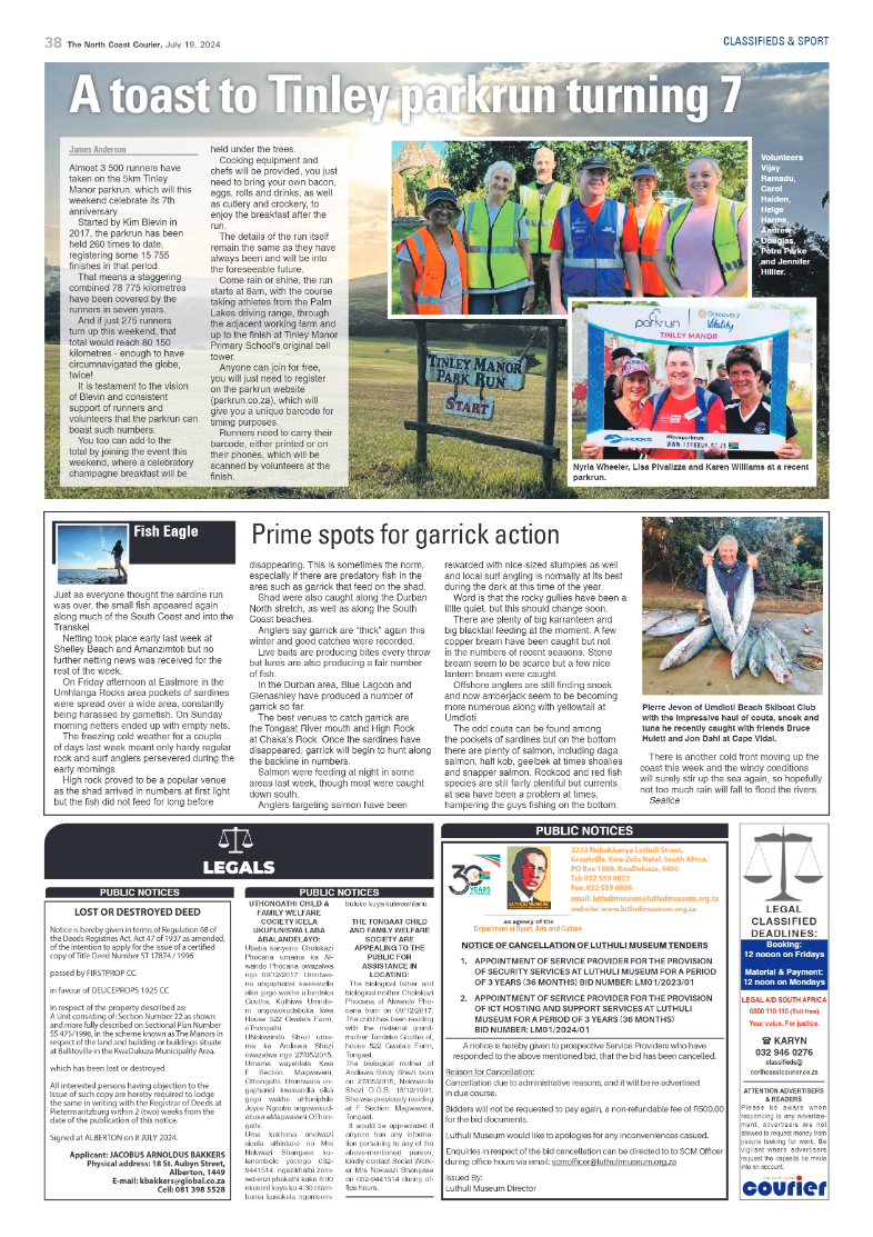 The North Coast Courier – 19 July 2024 page 38