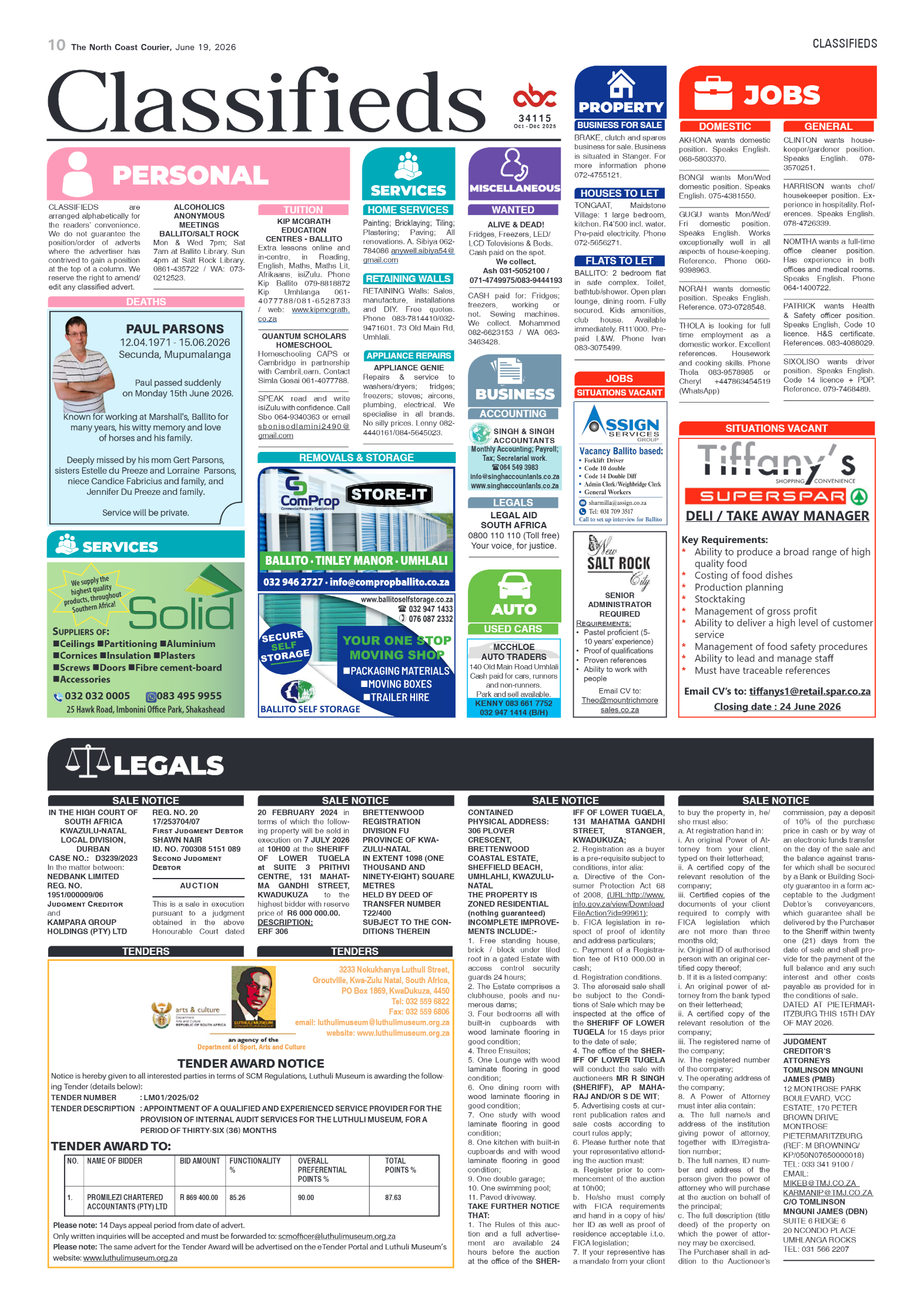 The North Coast Courier – 19 June 2026 page 10