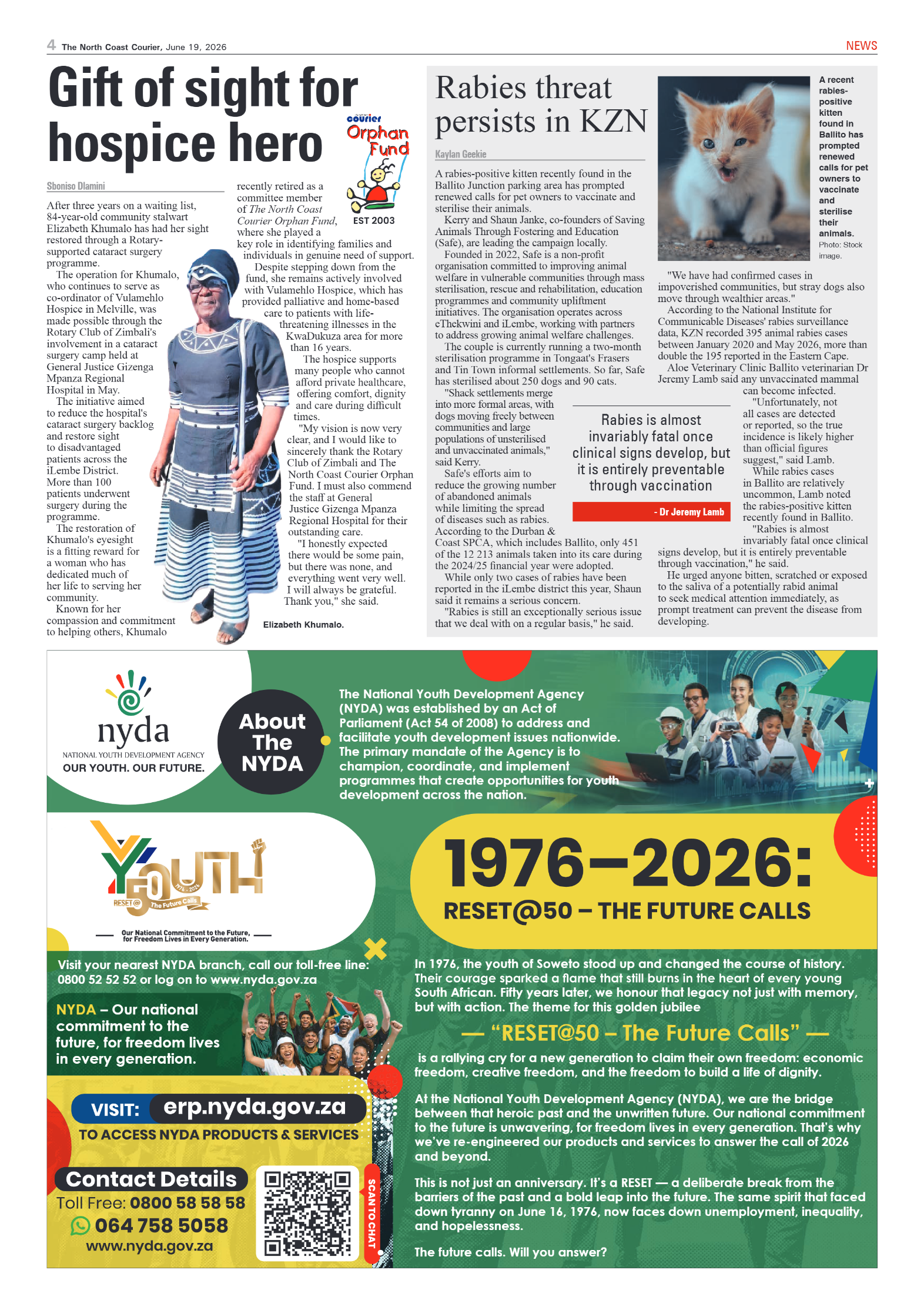 The North Coast Courier – 19 June 2026 page 4