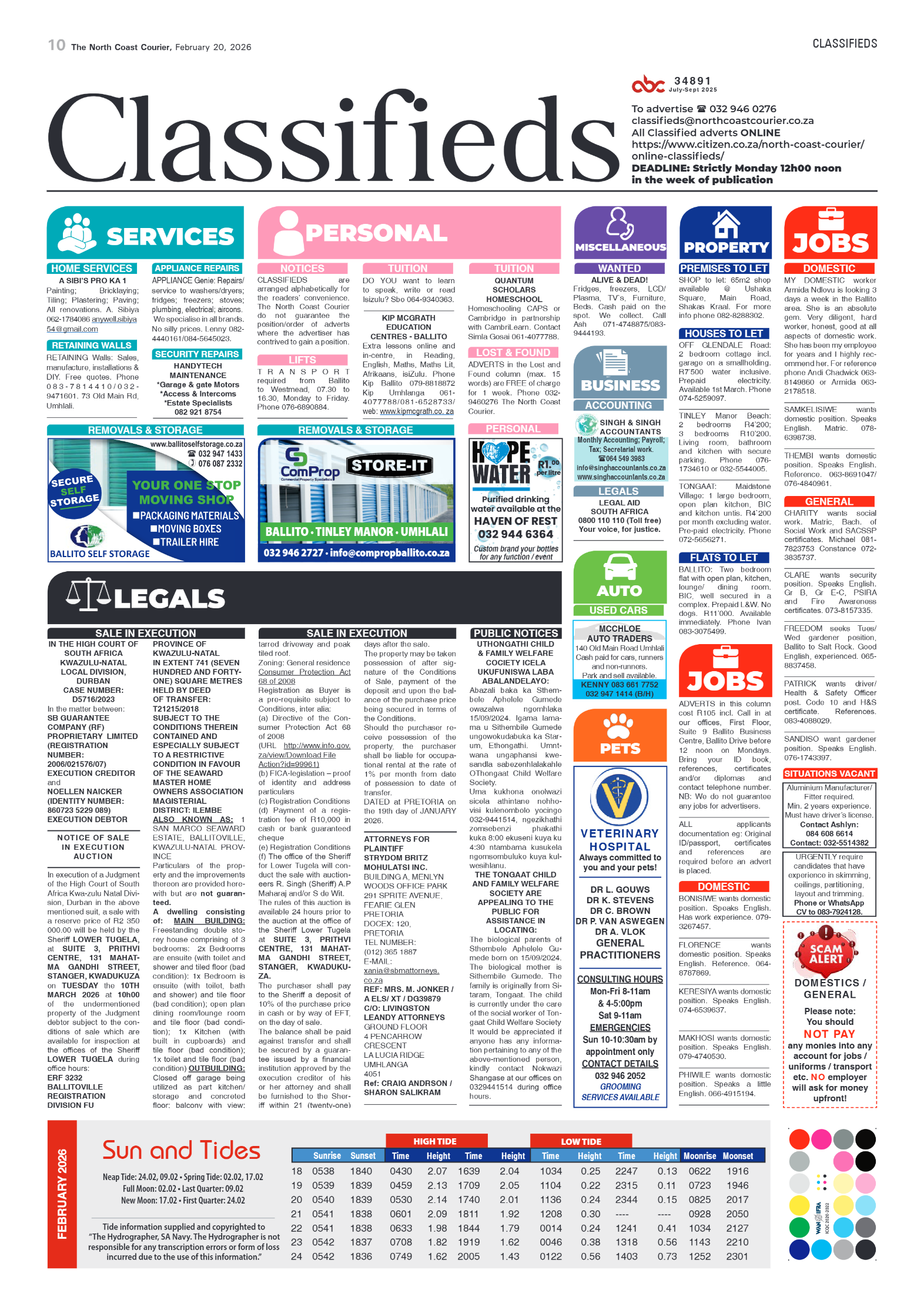 The North Coast Courier – 20 February 2026 page 10