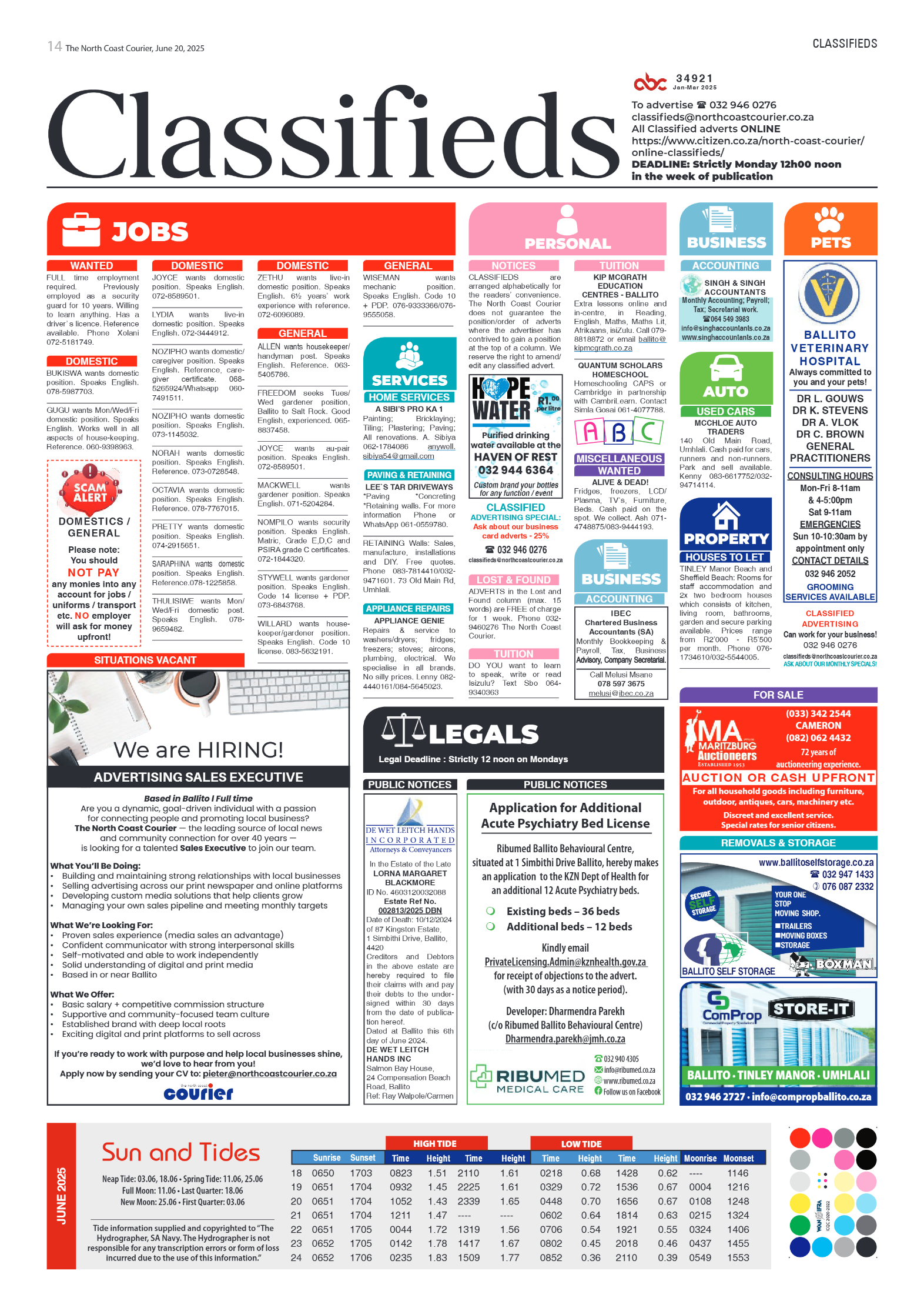 The North Coast Courier – 20 June 2025 page 14