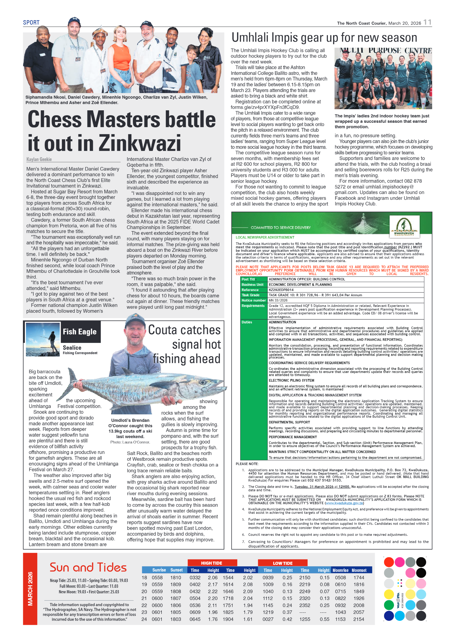 The North Coast Courier – 20 March 2026 page 11