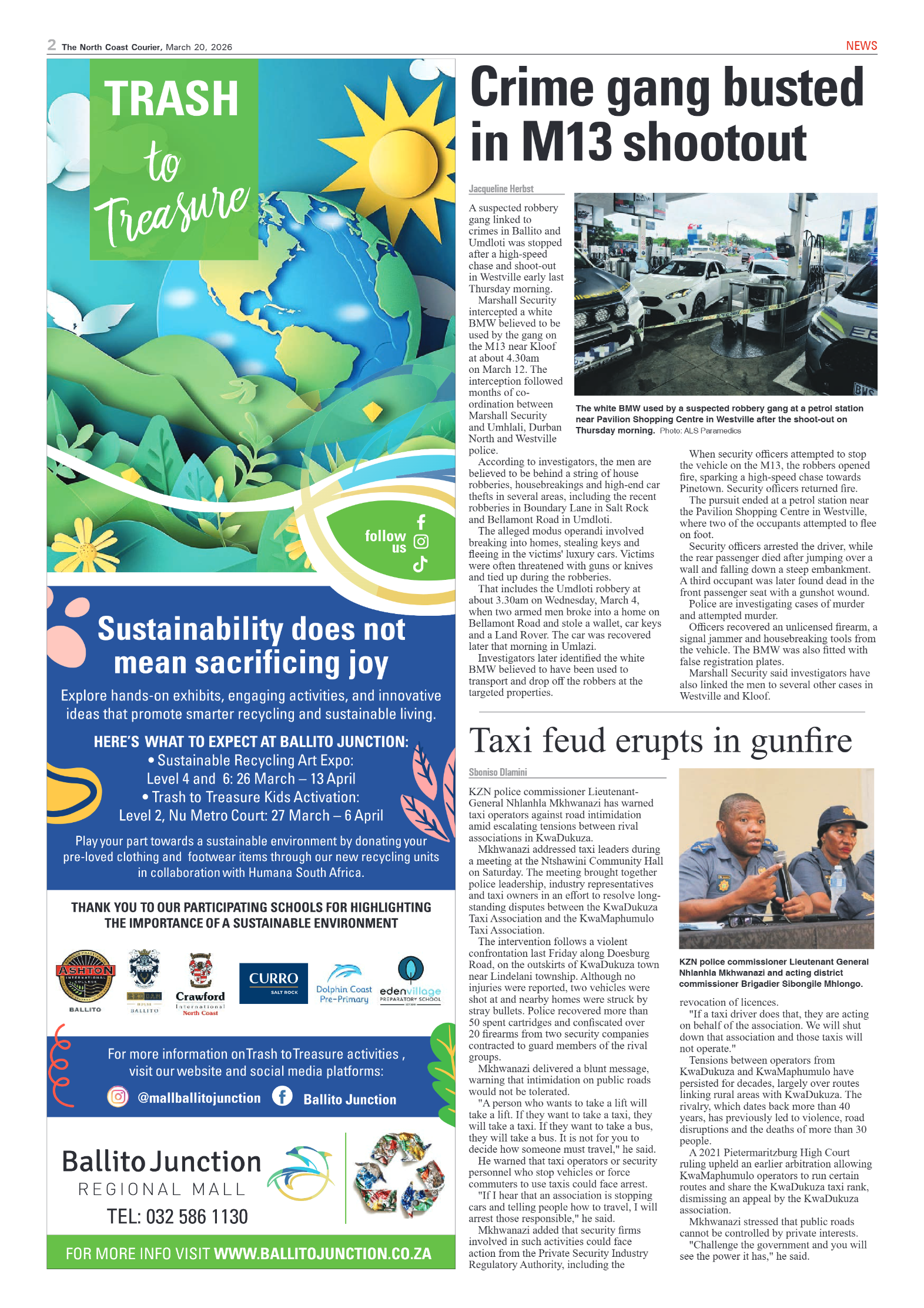 The North Coast Courier – 20 March 2026 page 2