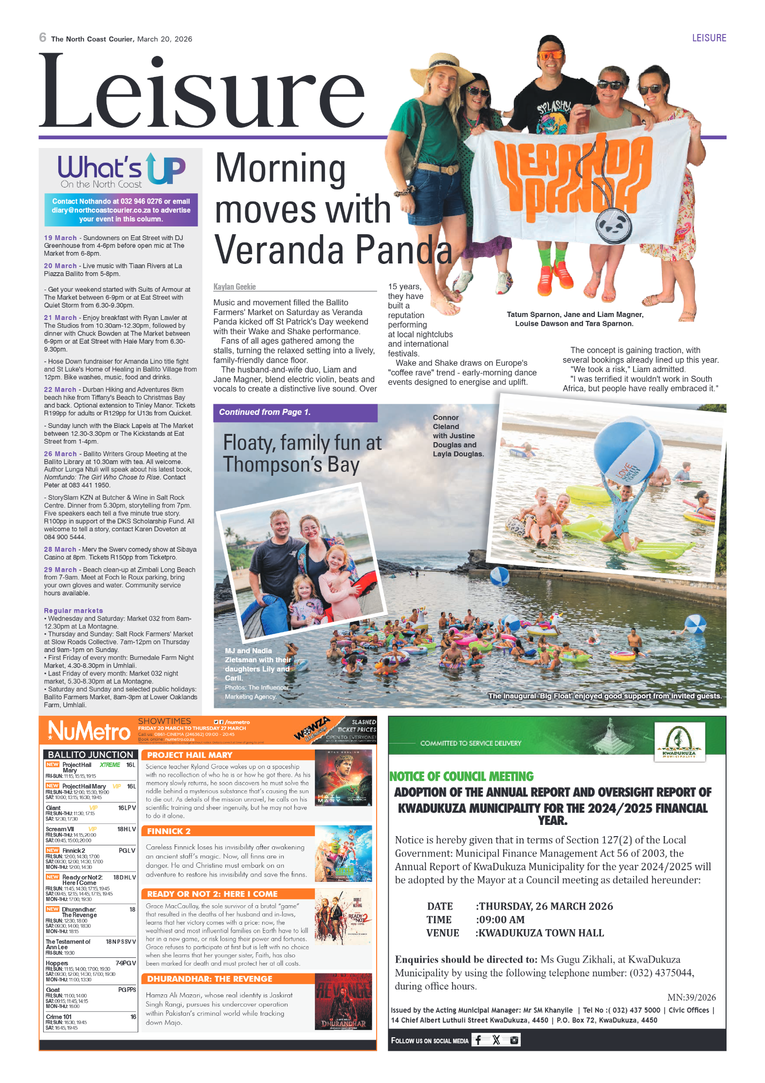 The North Coast Courier – 20 March 2026 page 6